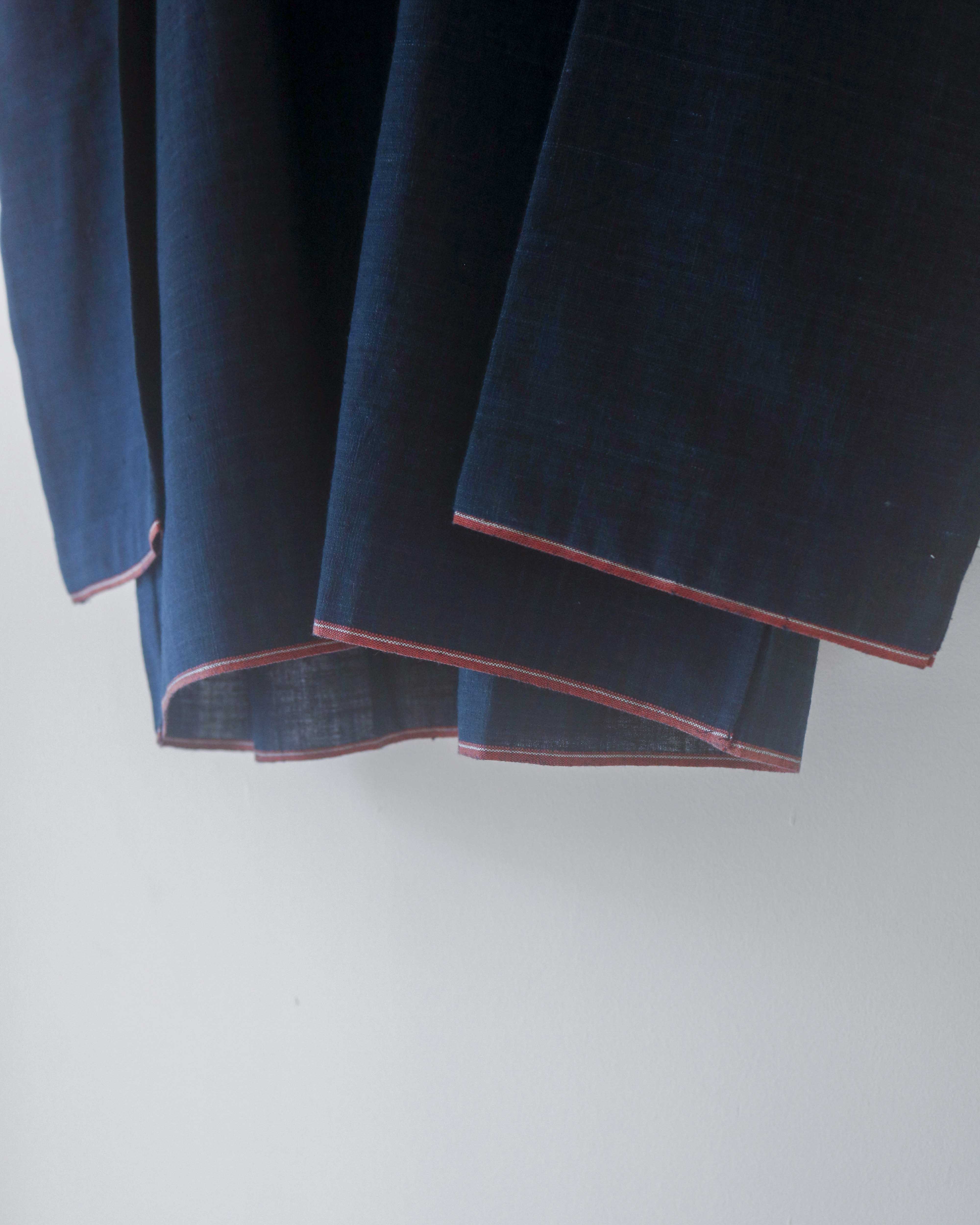 MINIMALIST INDIGO MANDARIN COLLAR SHIRT