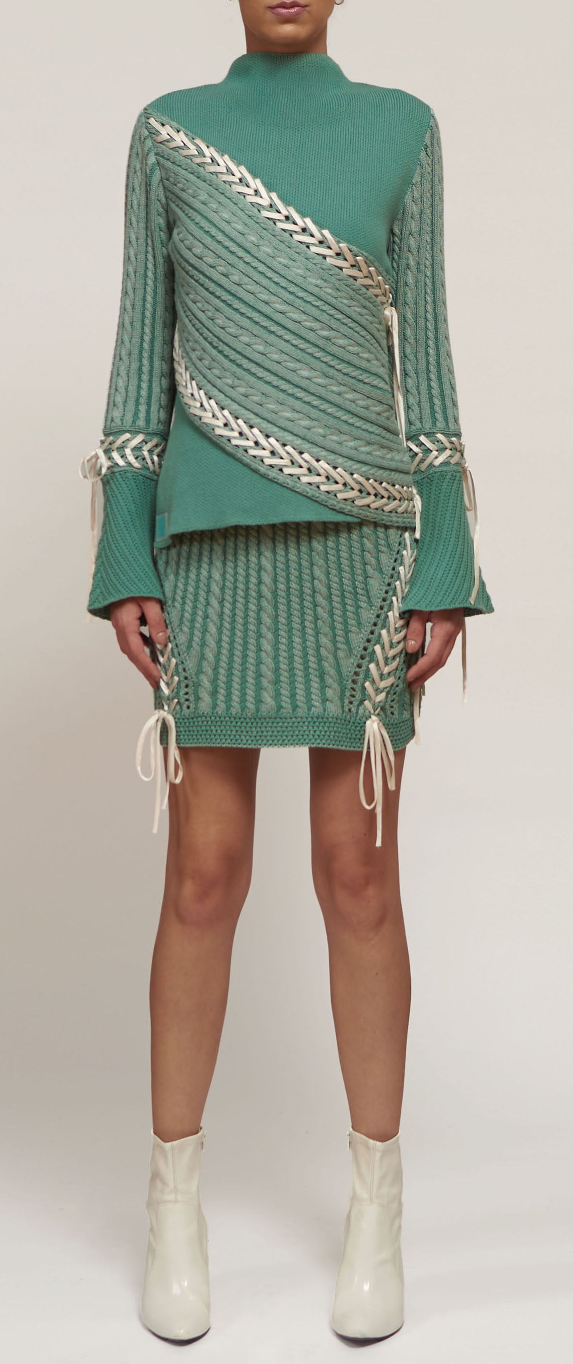 Mirella-Cable Knit Top