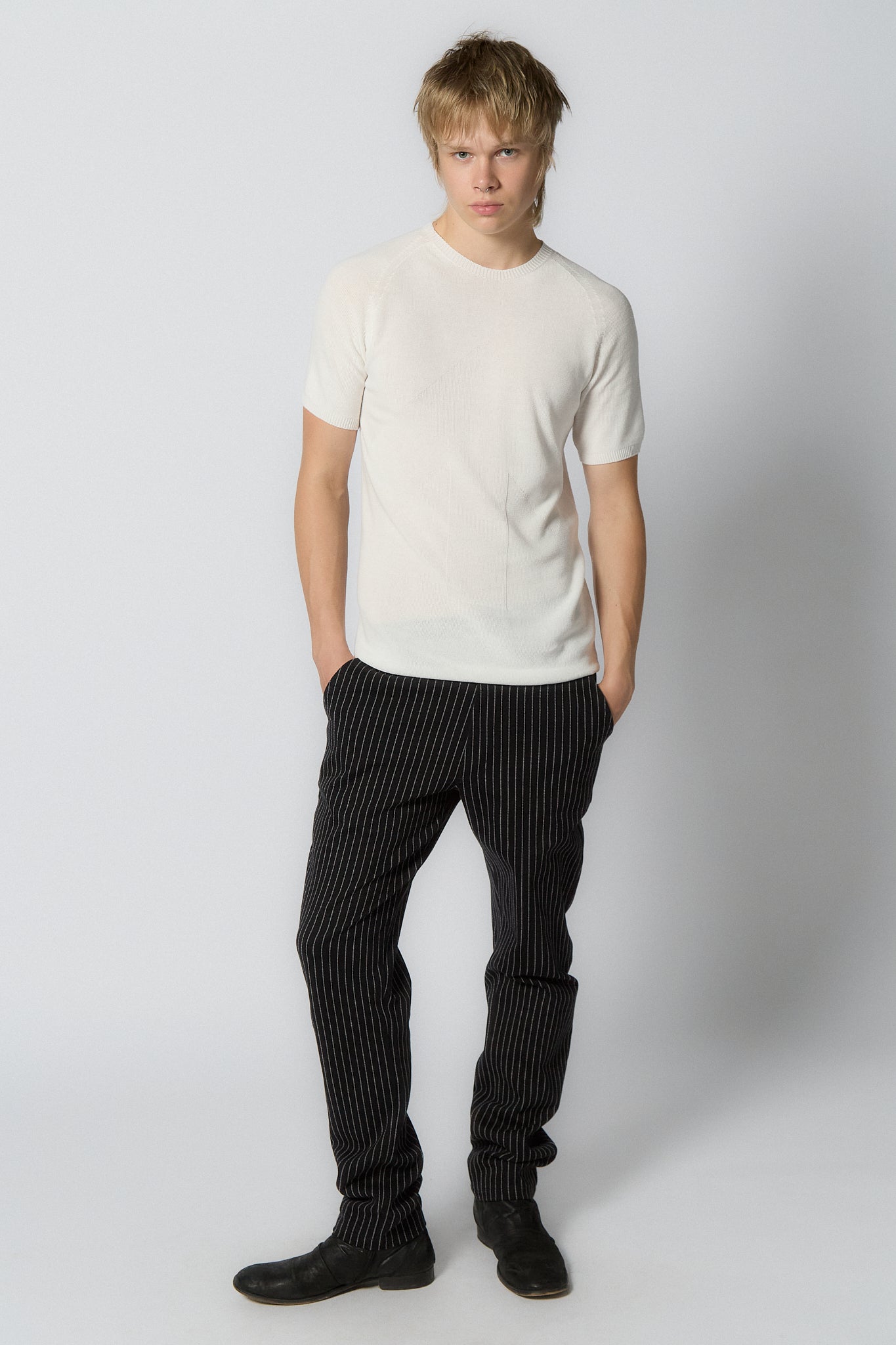 Seamless Knitted T-shirt for Men