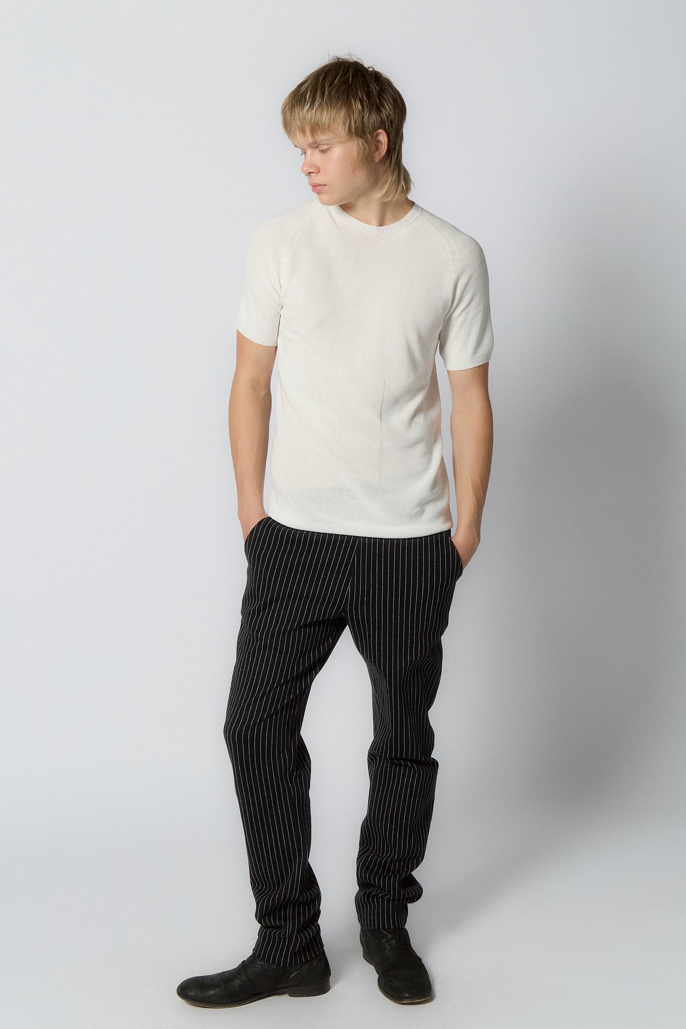 Seamless Knitted T-shirt for Men