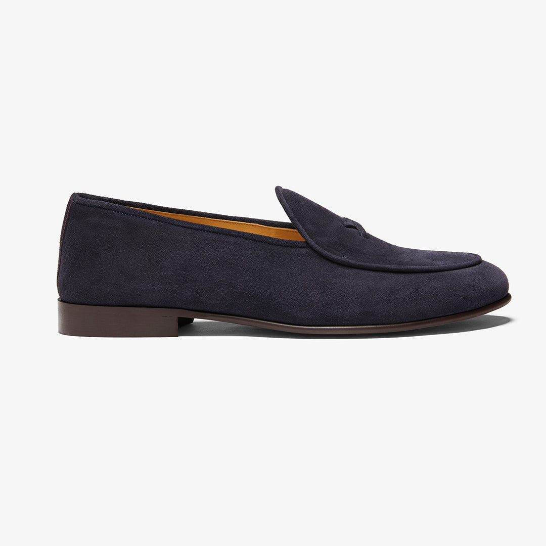 Men's Navy Suede Milano Loafer