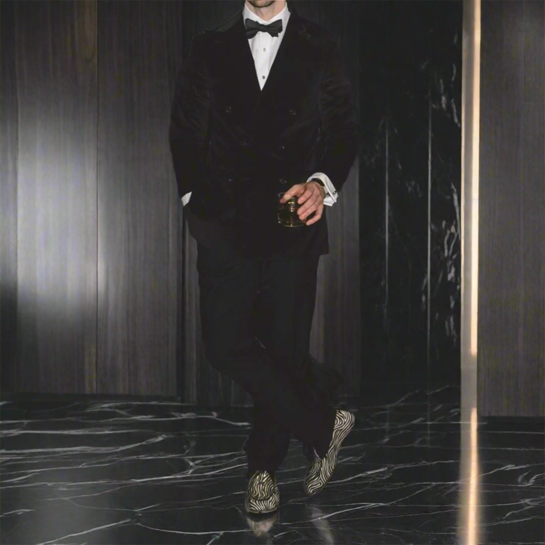 Men's Zebra Print Milano Loafer