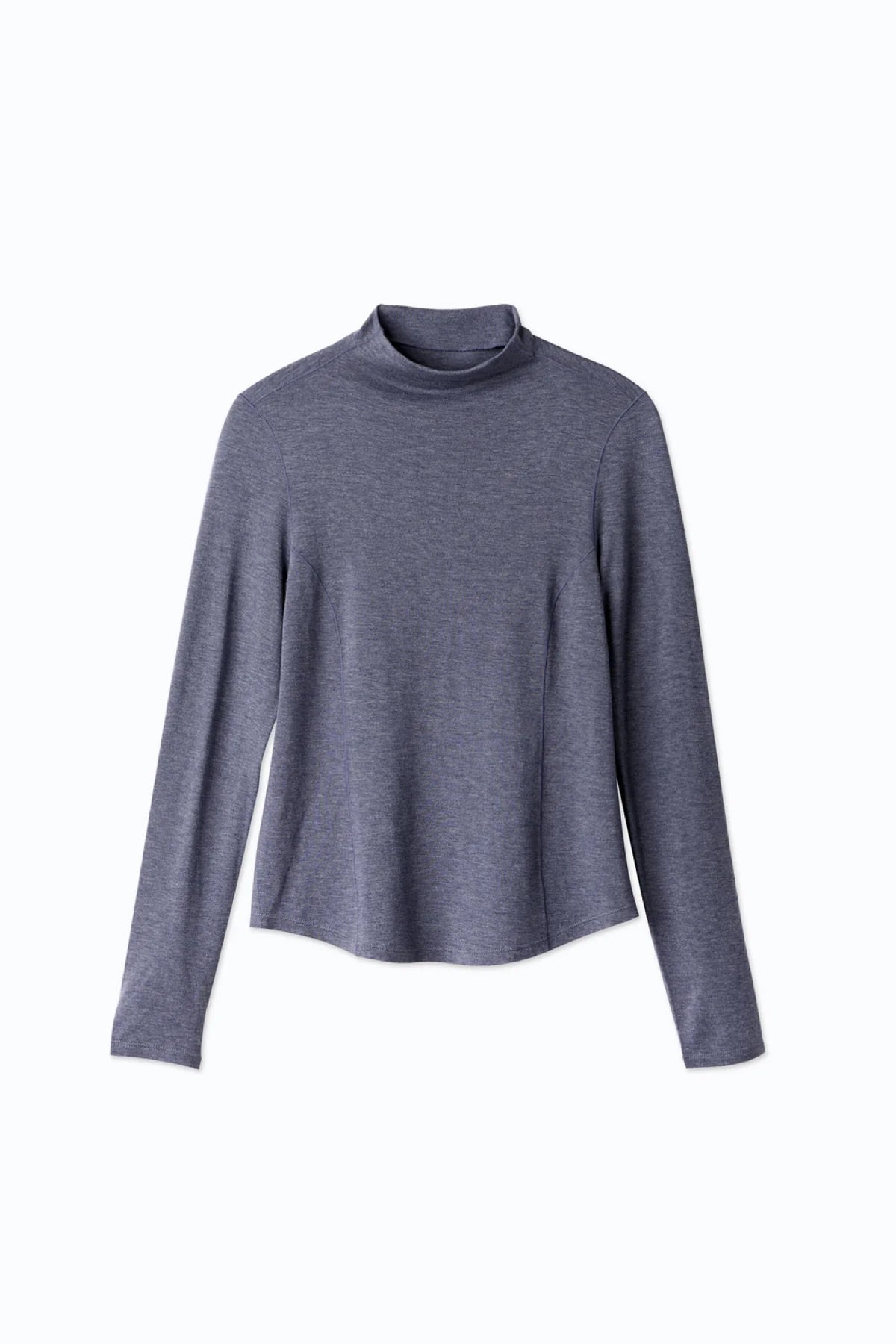 Merino Wool Mock-neck Essential Top