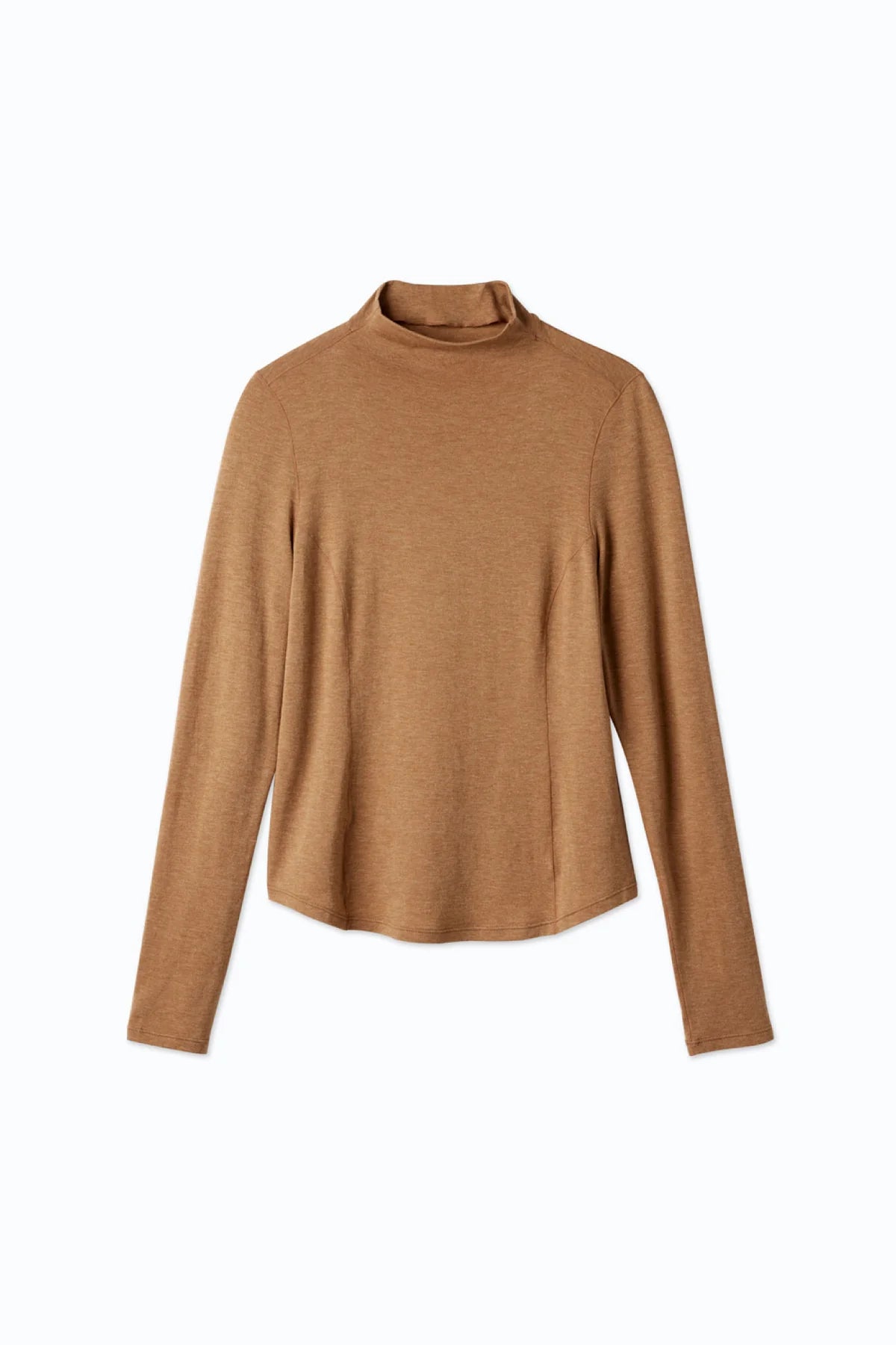 Merino Wool Mock-neck Essential Top