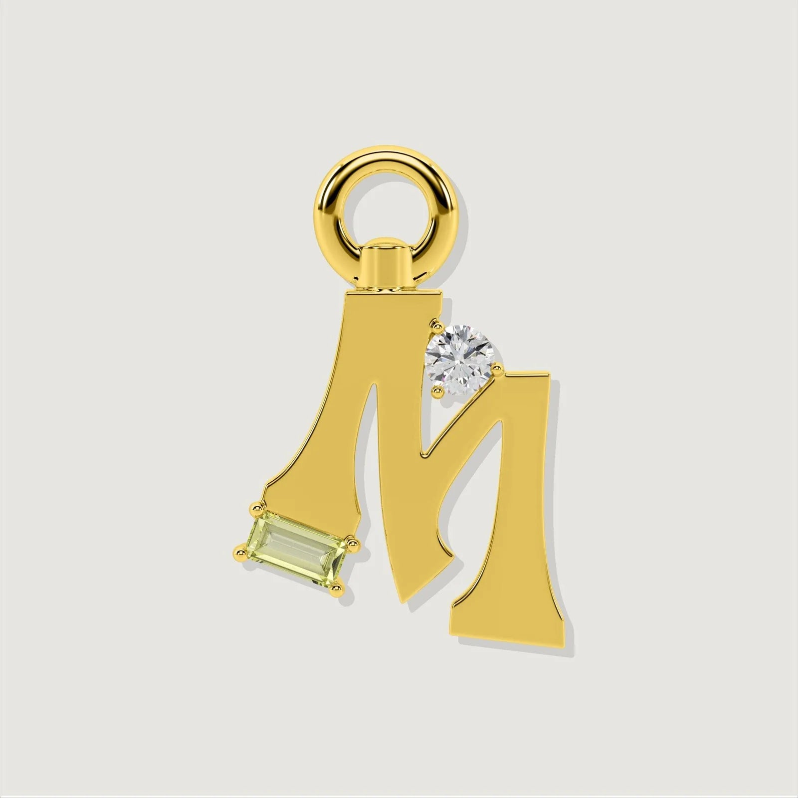 The Amare Letter M Charm