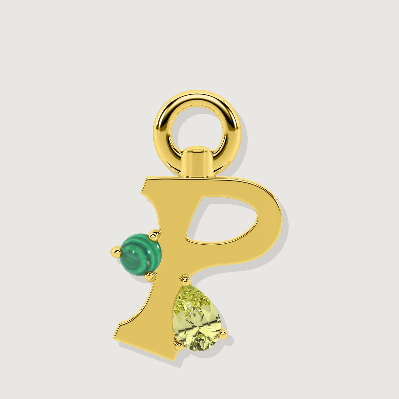 The Amare Letter P Charm
