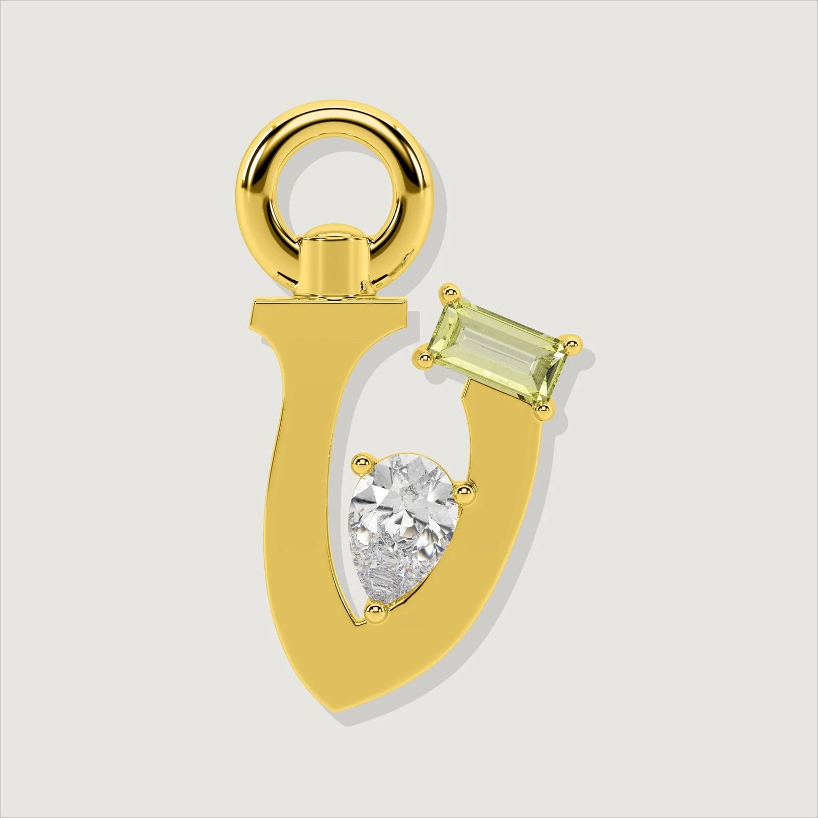 The Amare Letter V Charm