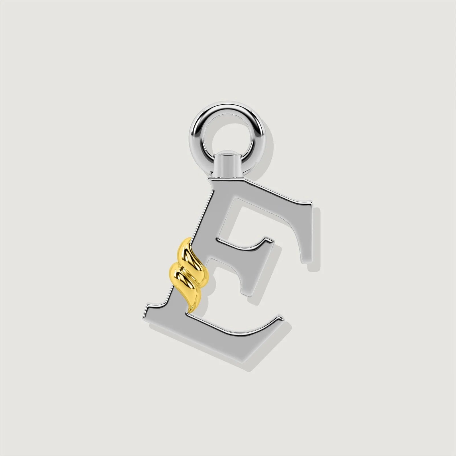 The Unius Letter E Charm