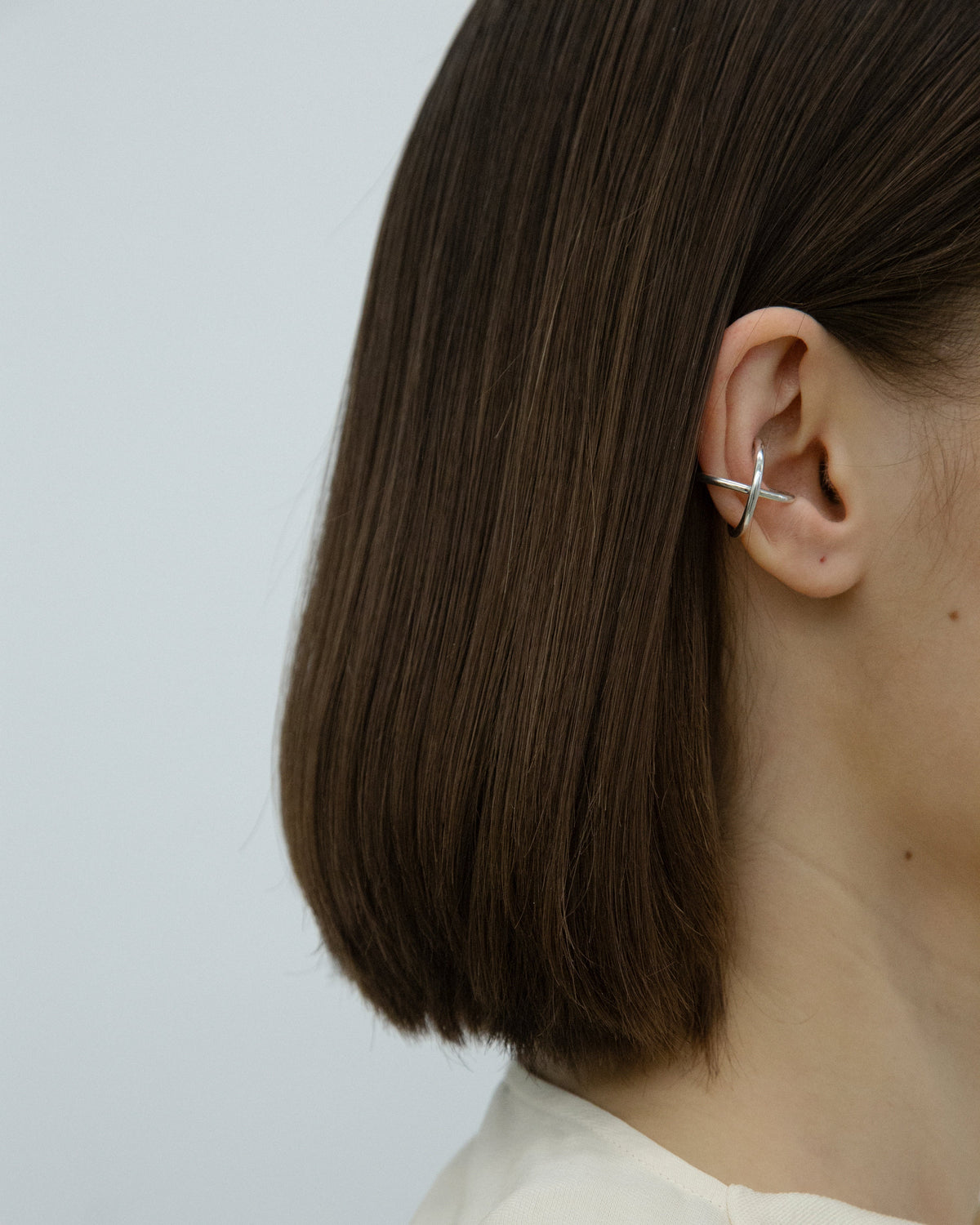 Cross Brace Ear Cuff – Sterling Silver