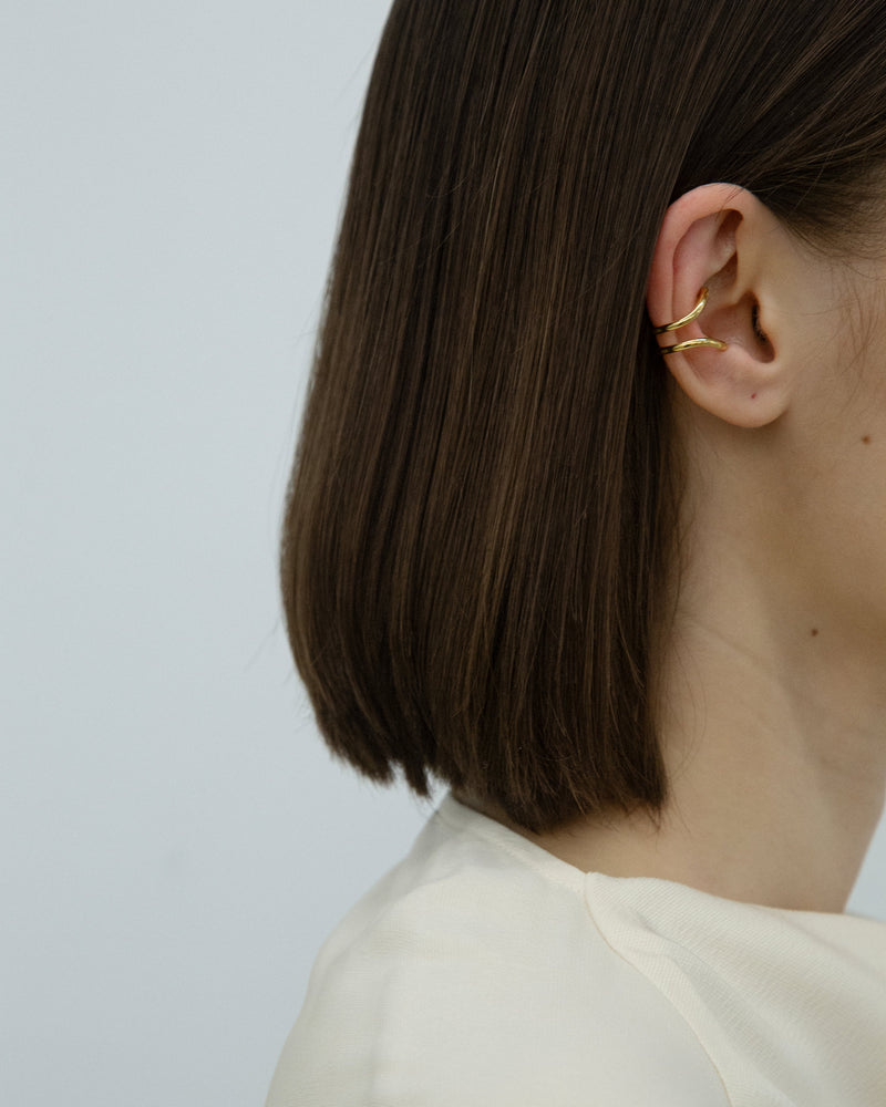Double Vault Ear Cuff – 18K Gold Vermeil