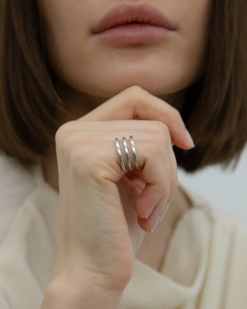 Axis III Ring – Sterling Silver