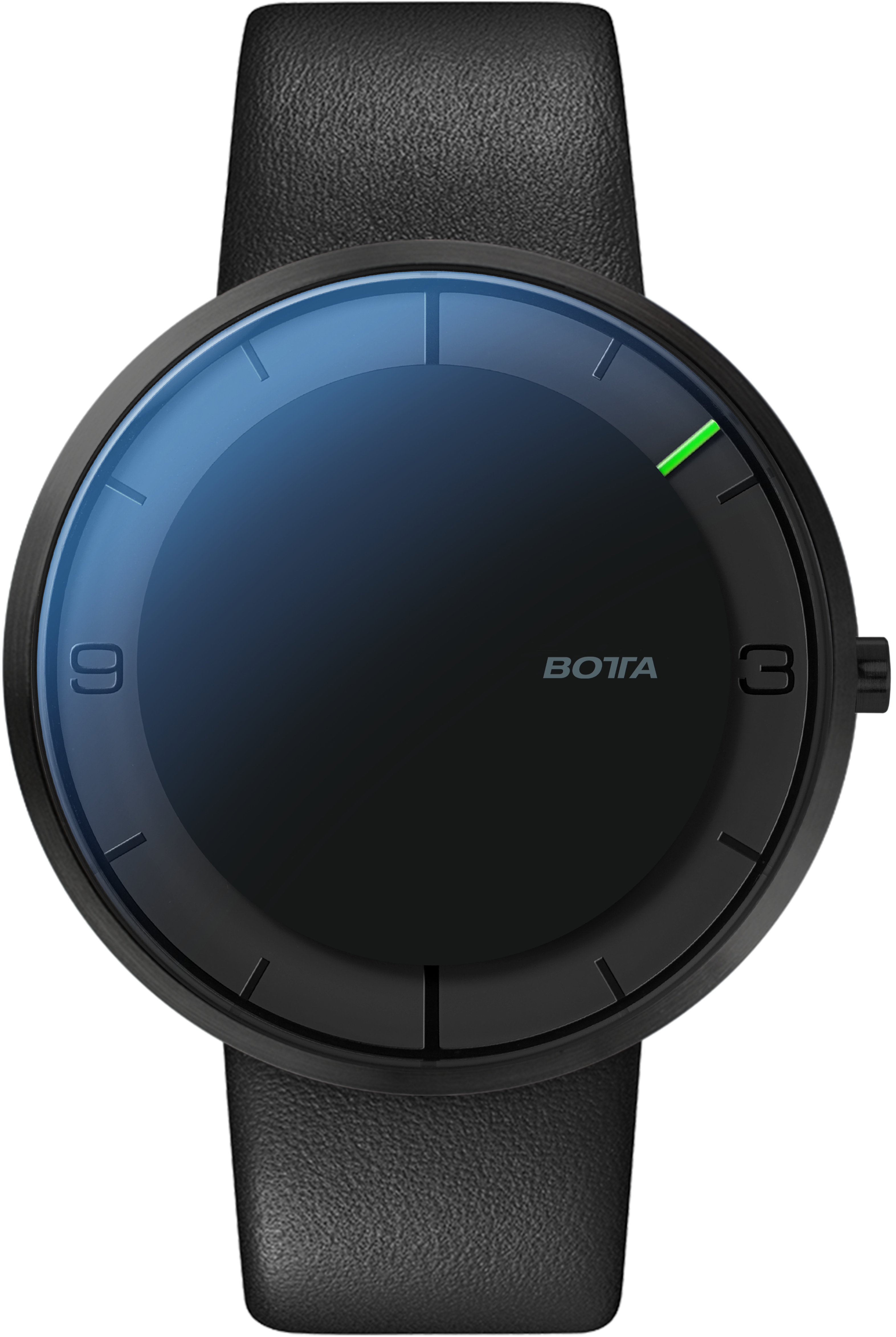 NOVA Quartz Black Edition, 40mm Titanium rubber strap