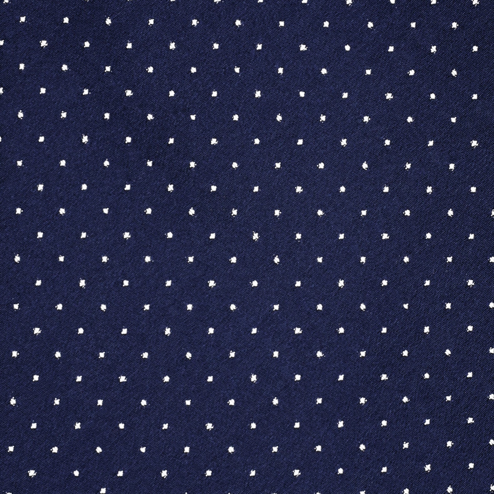 Satin Dot Tie - Navy