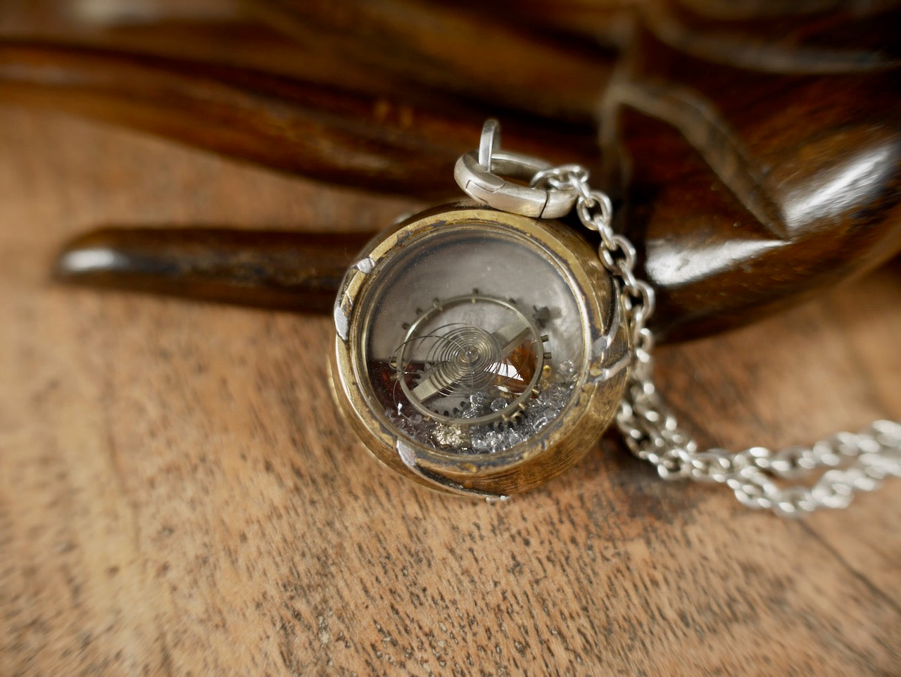 Timeless Watch Pendant on a Silver Chain