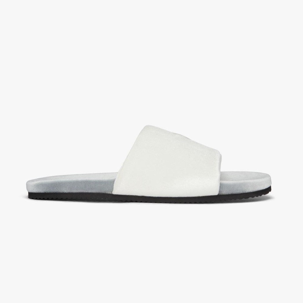 Men's Grigio & Cream Velvet House Slide