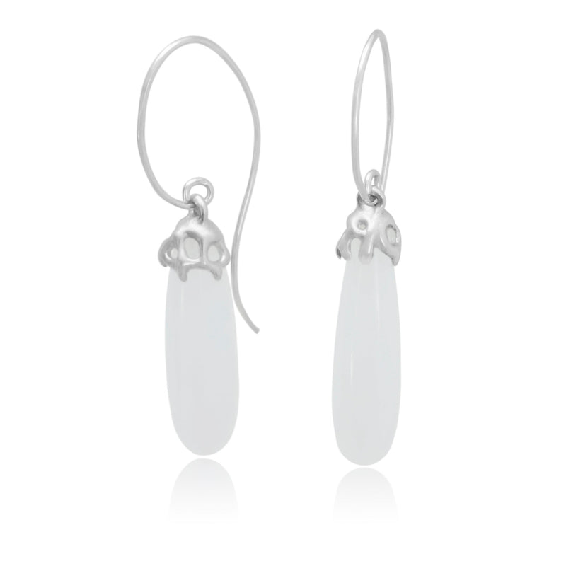 coral reef moostone earrings