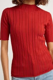 TRLE- Pointelle Knit Top