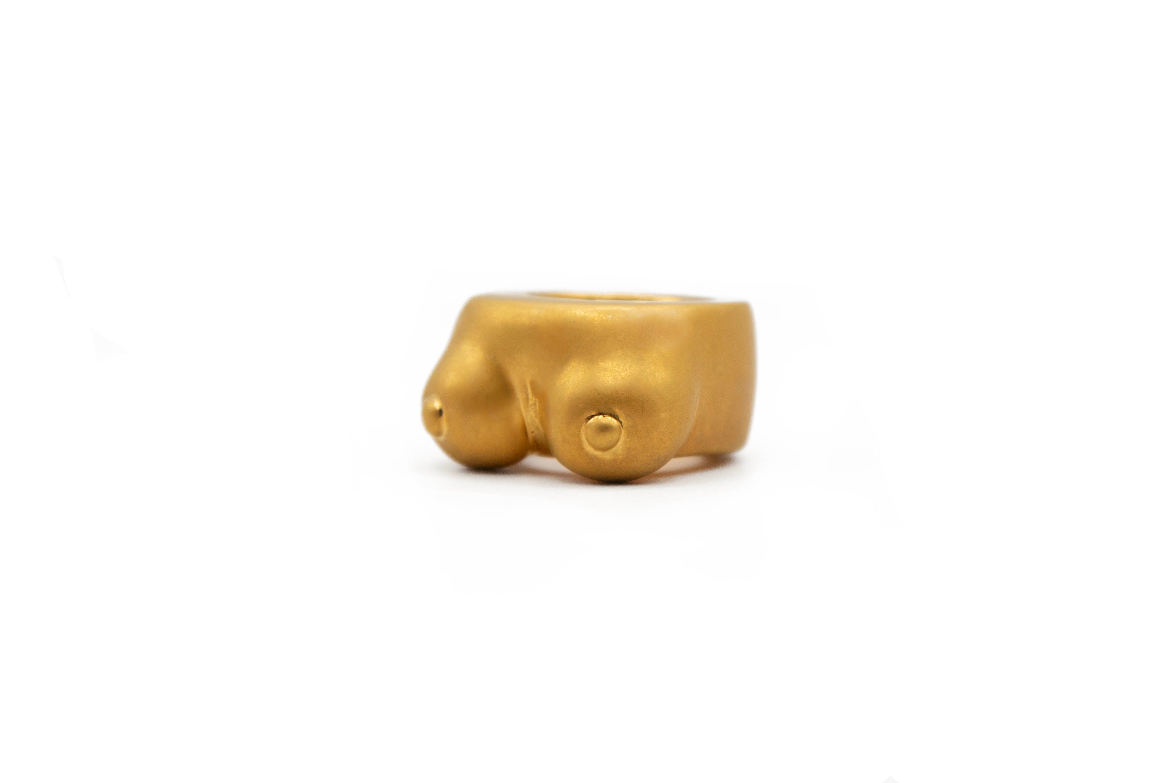 SILHOU 24K gold-plated brass Ring