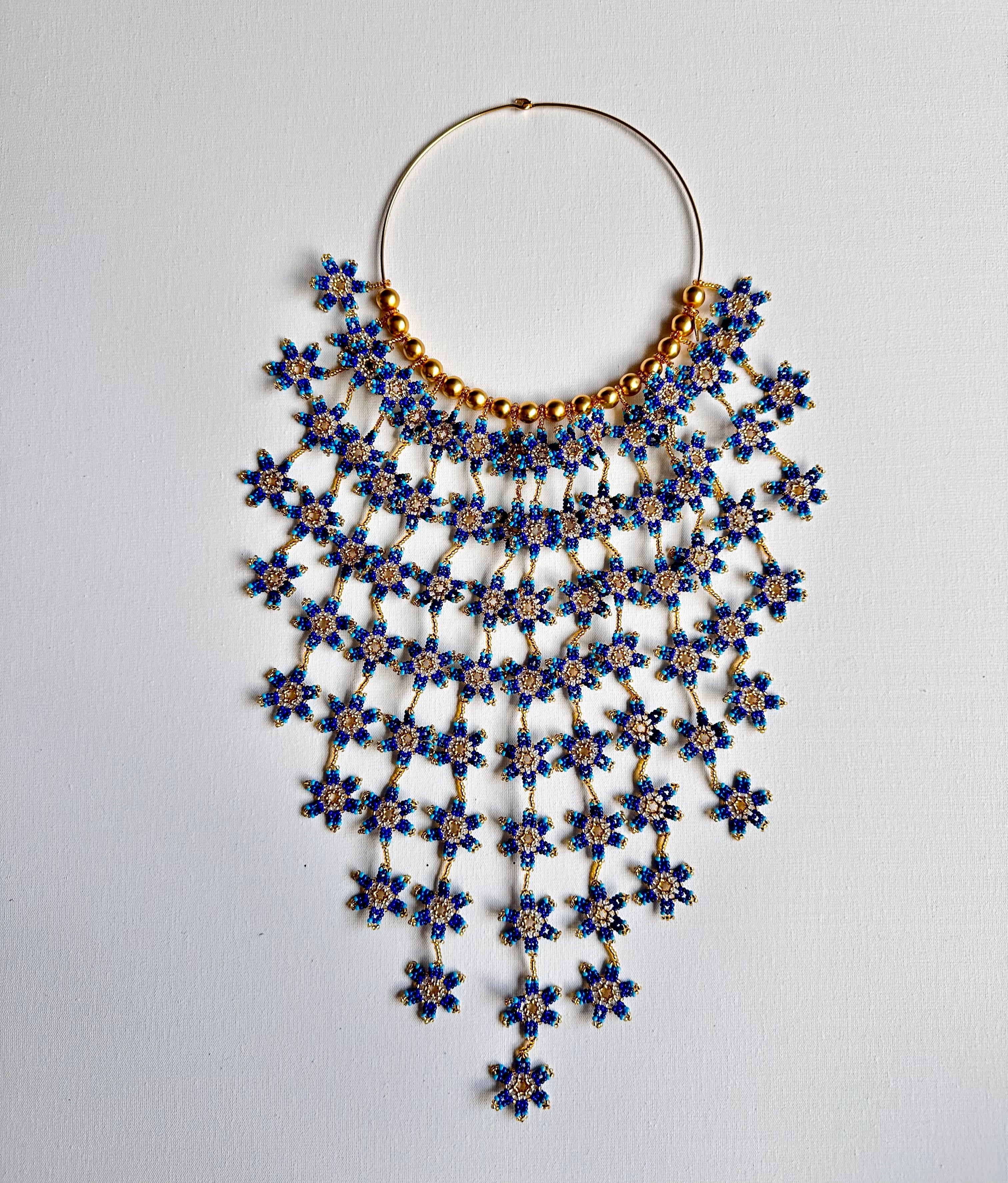 WORK OF THE BEADS NECKLACES WITH FLOWERS