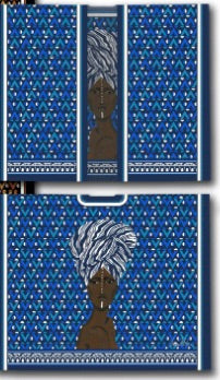 Blue Magnolia Short Caftan