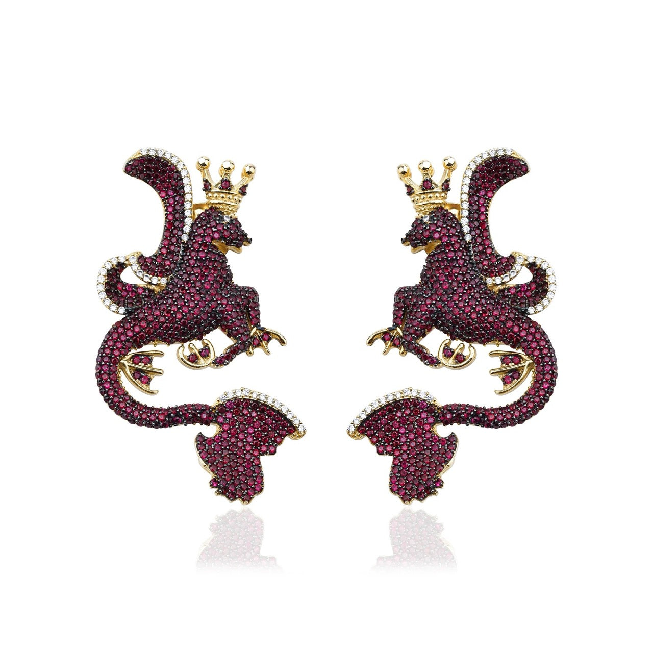 Secret of Stamboul Burgundry Earrings