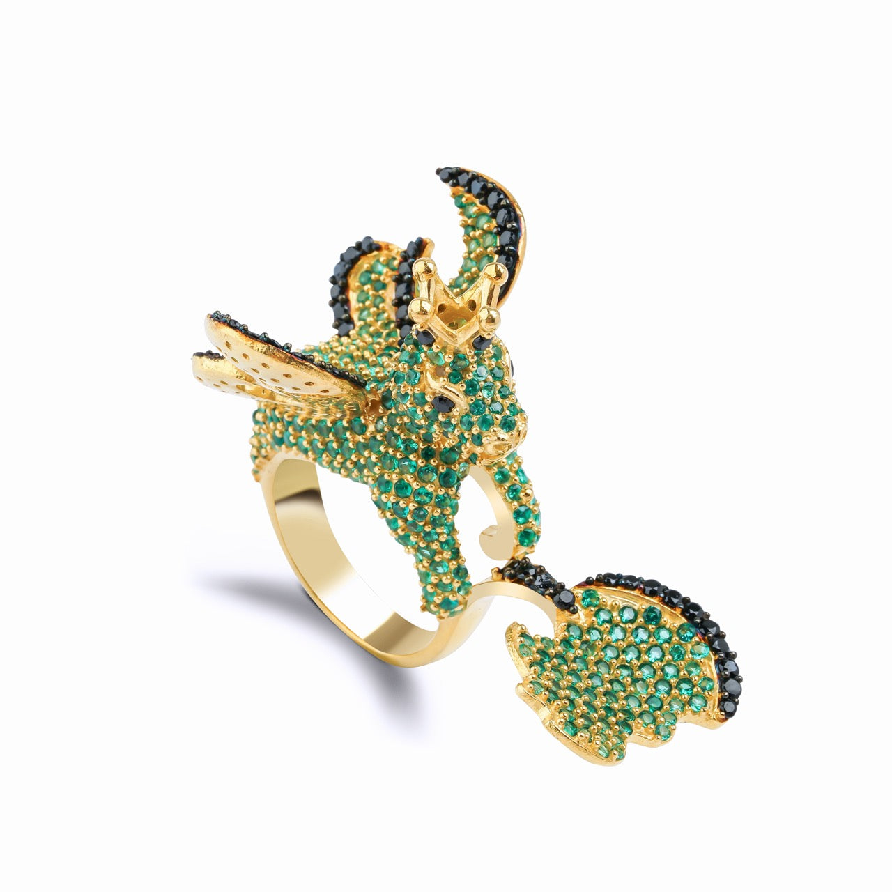 Secret of The Universe Green Crystal Large Stylish Ring