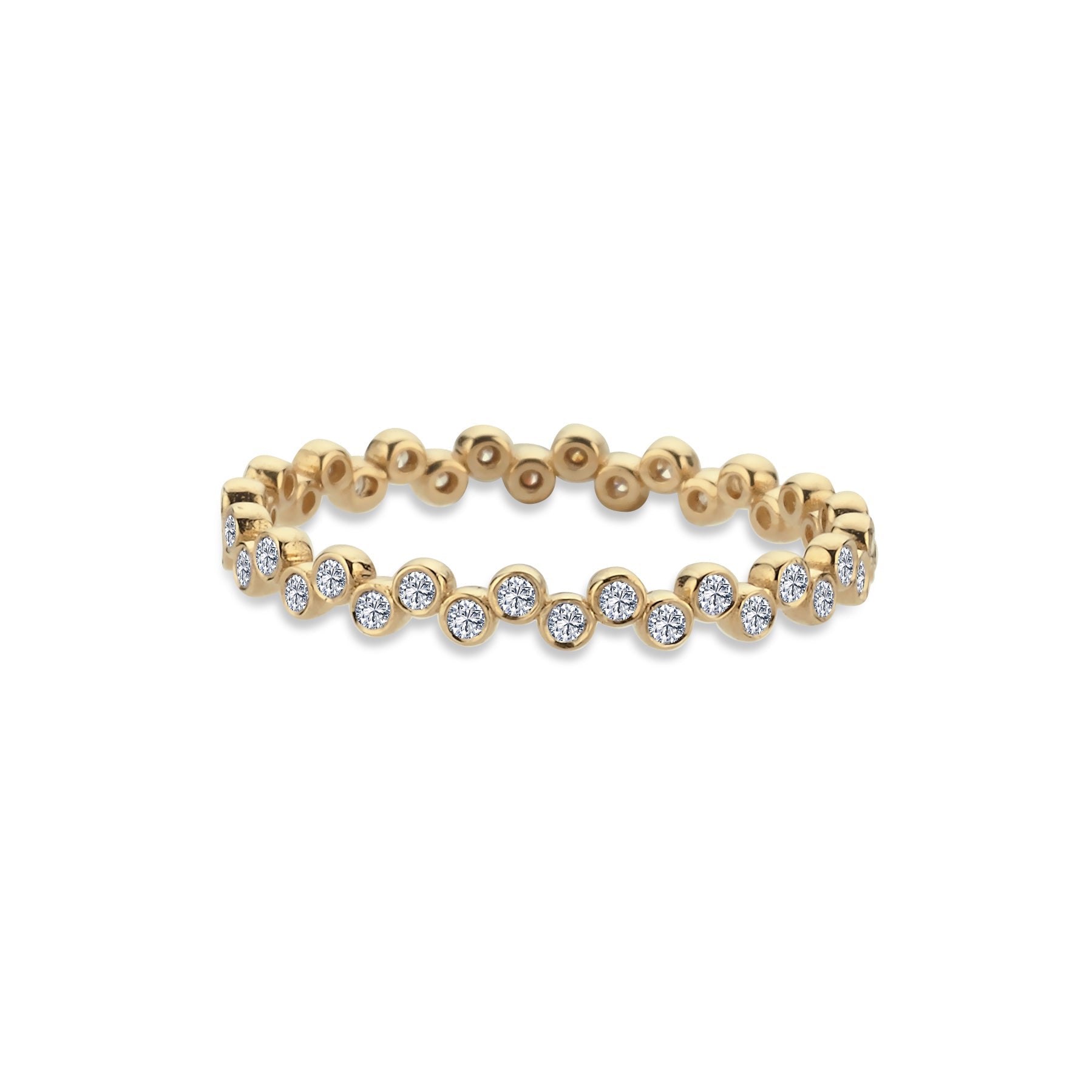 Lila Small Ball Diamond Alliance Ring
