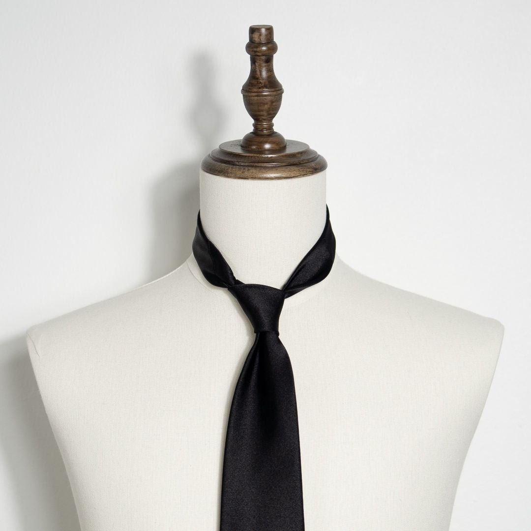 Classic Satin Tie - Black
