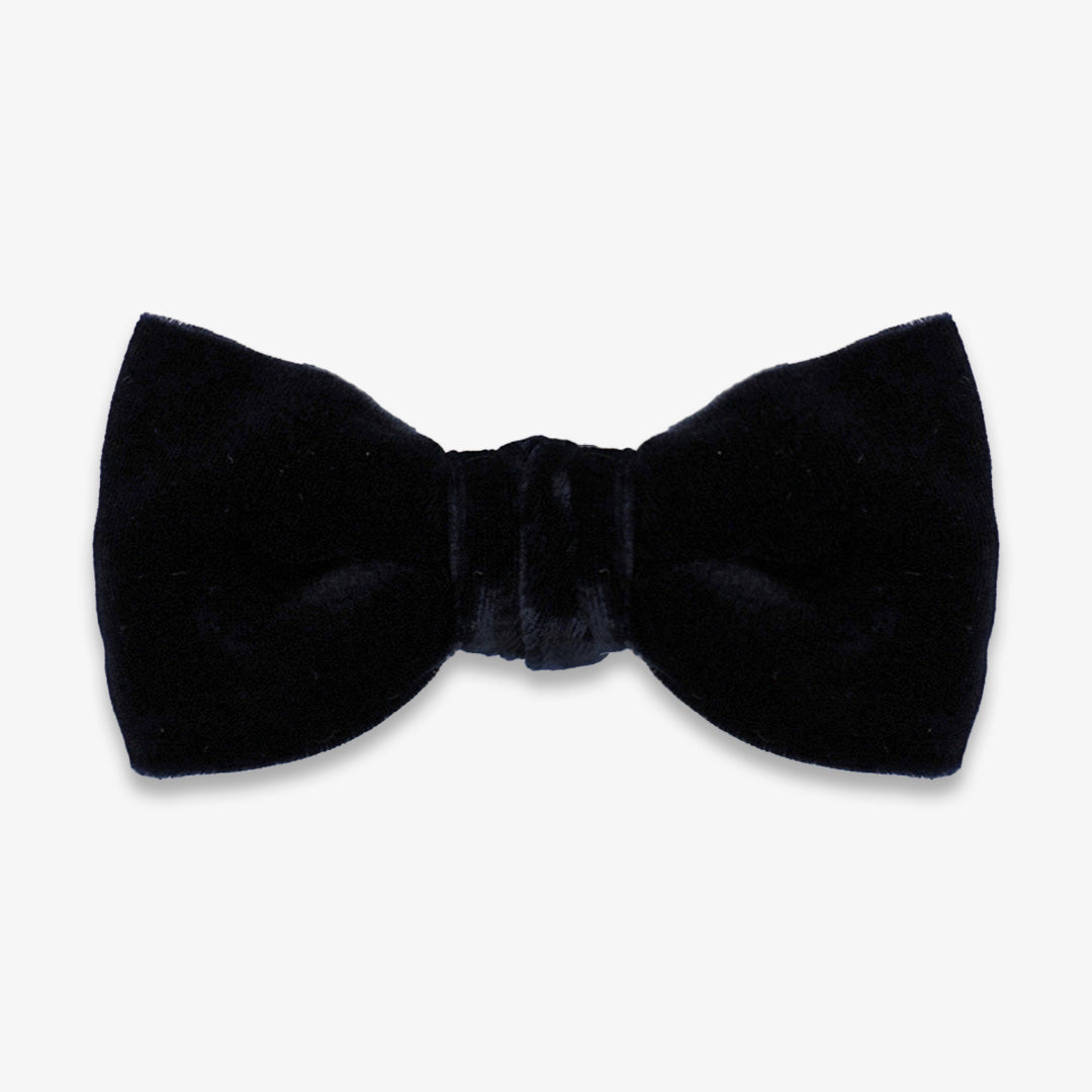 Classic Velvet Bow Tie - Black