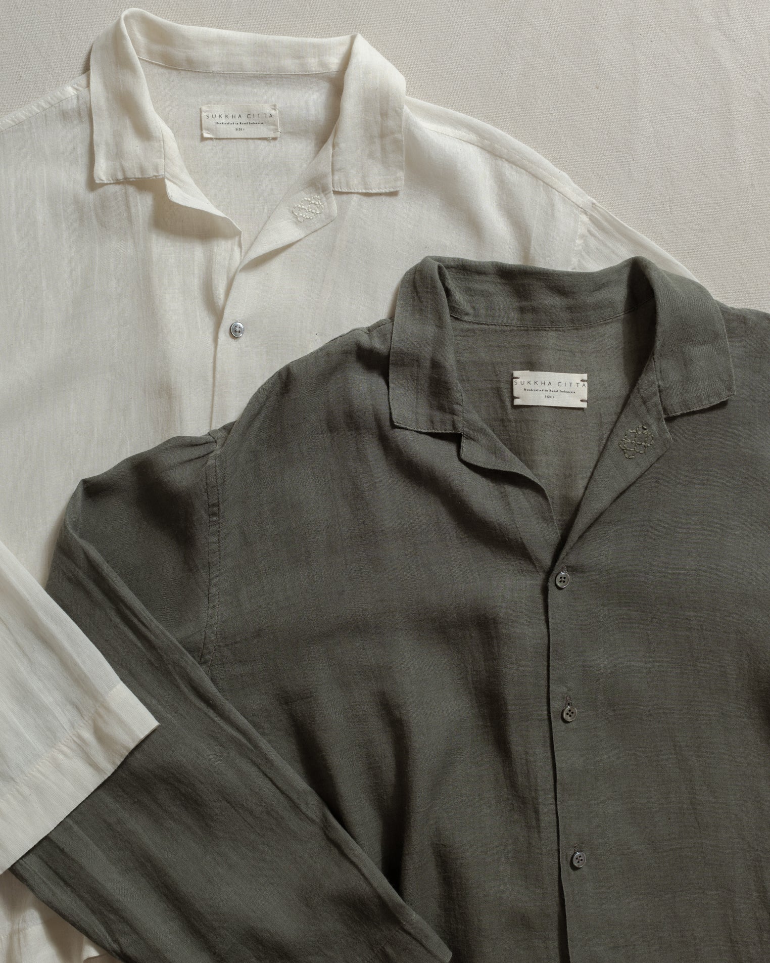 HARA - Relaxed Shirt - Indigo Moss - Cotton Light