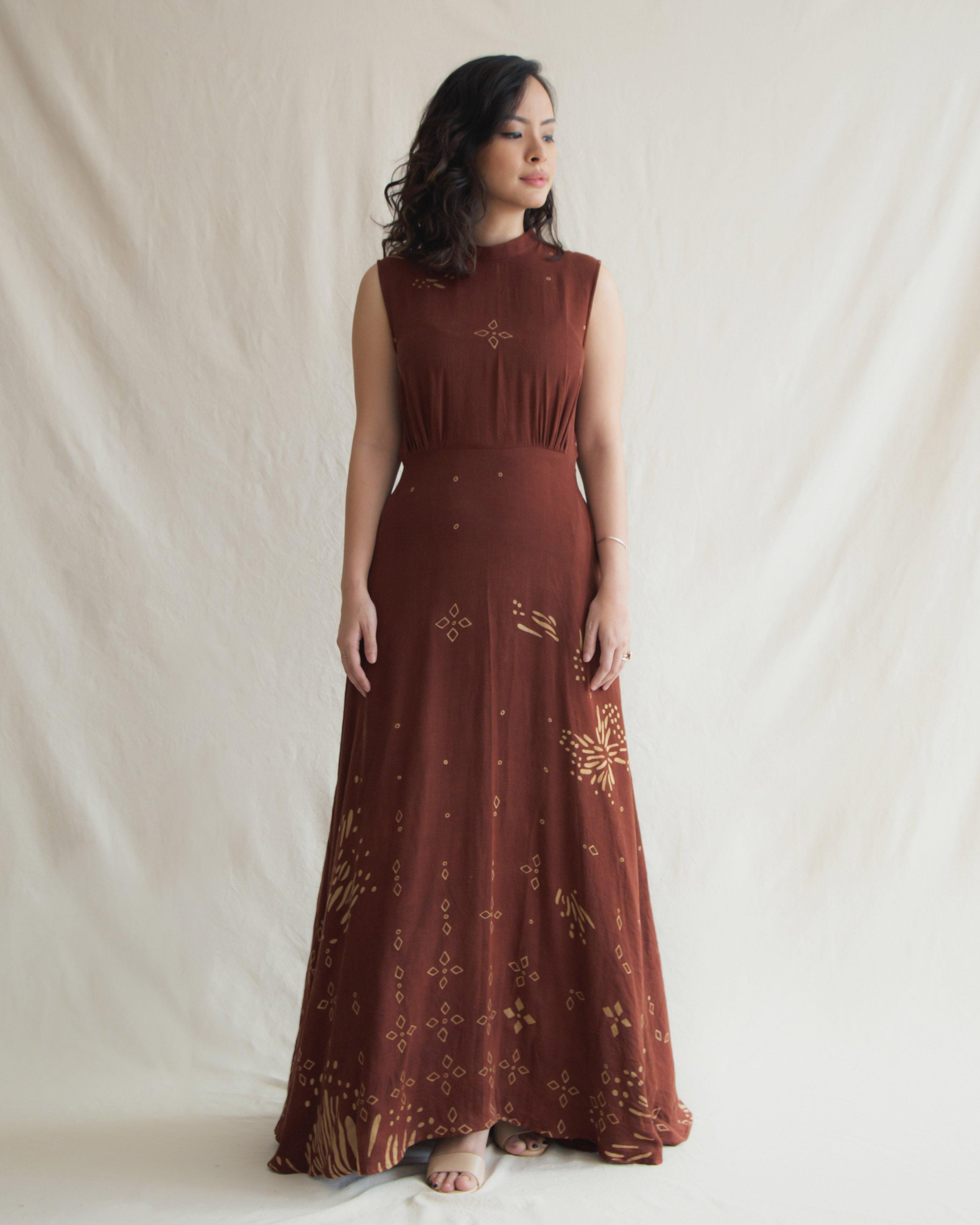 KUPU - Flow Dress - Garnet - Tencel