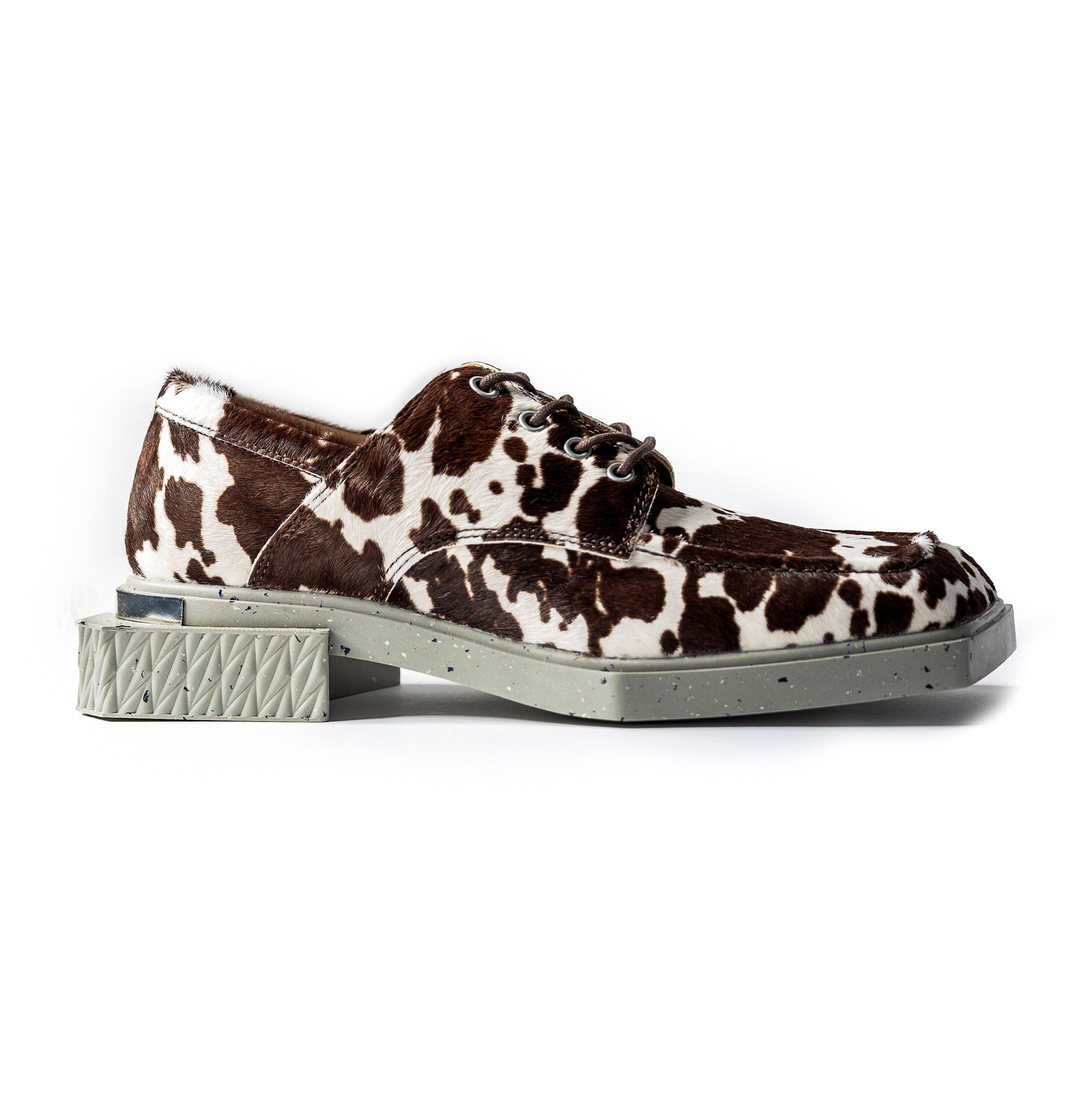 ADIEU BEING Leather Shoes in MARBLE