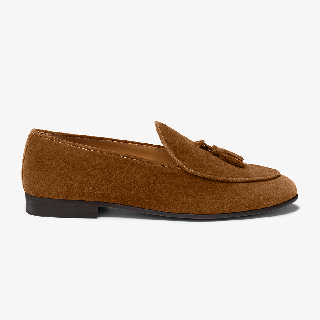 Men's Chestnut Suede Tassel Loafer