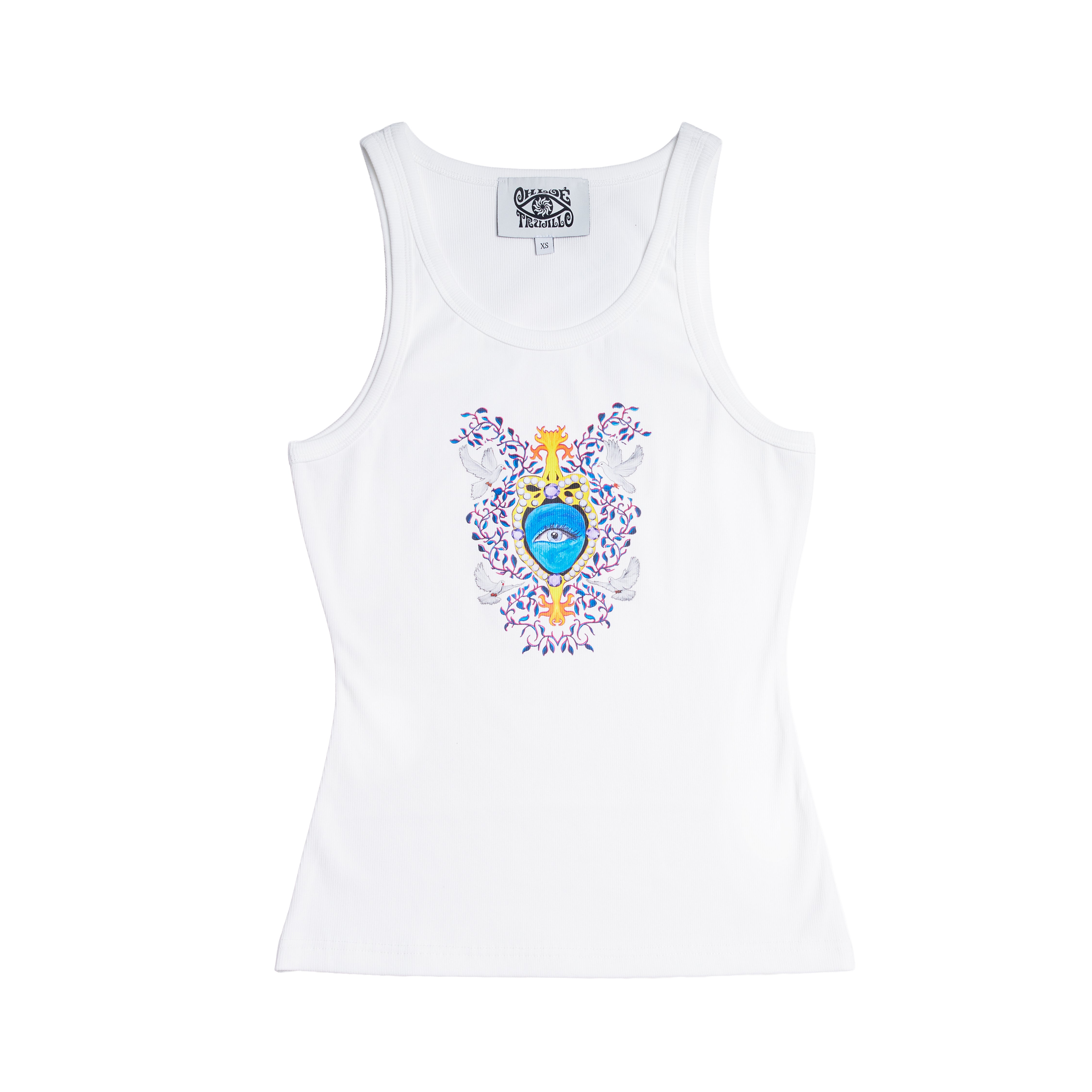CT Ribbed Graphic Tank