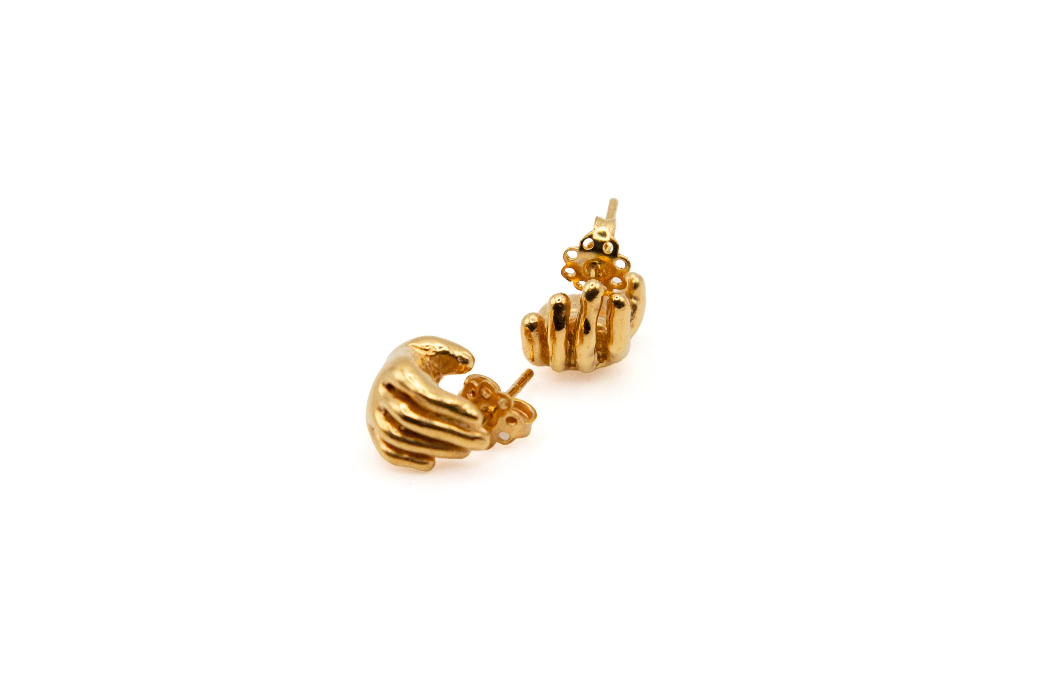 UNION 24K gold-plated 925 Sterling Silver Earrings