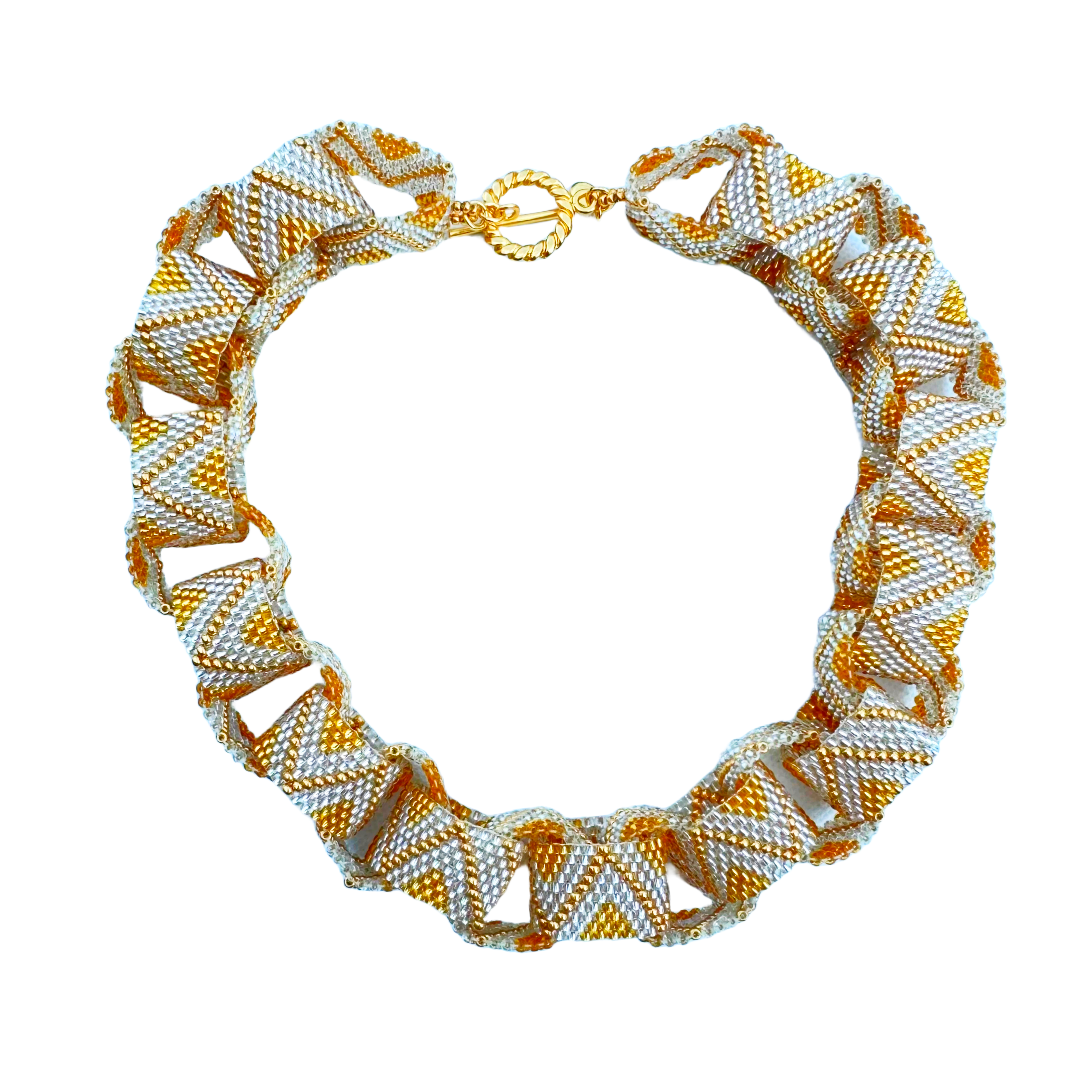 WORK OF THE BEADS LINK NECKLACES