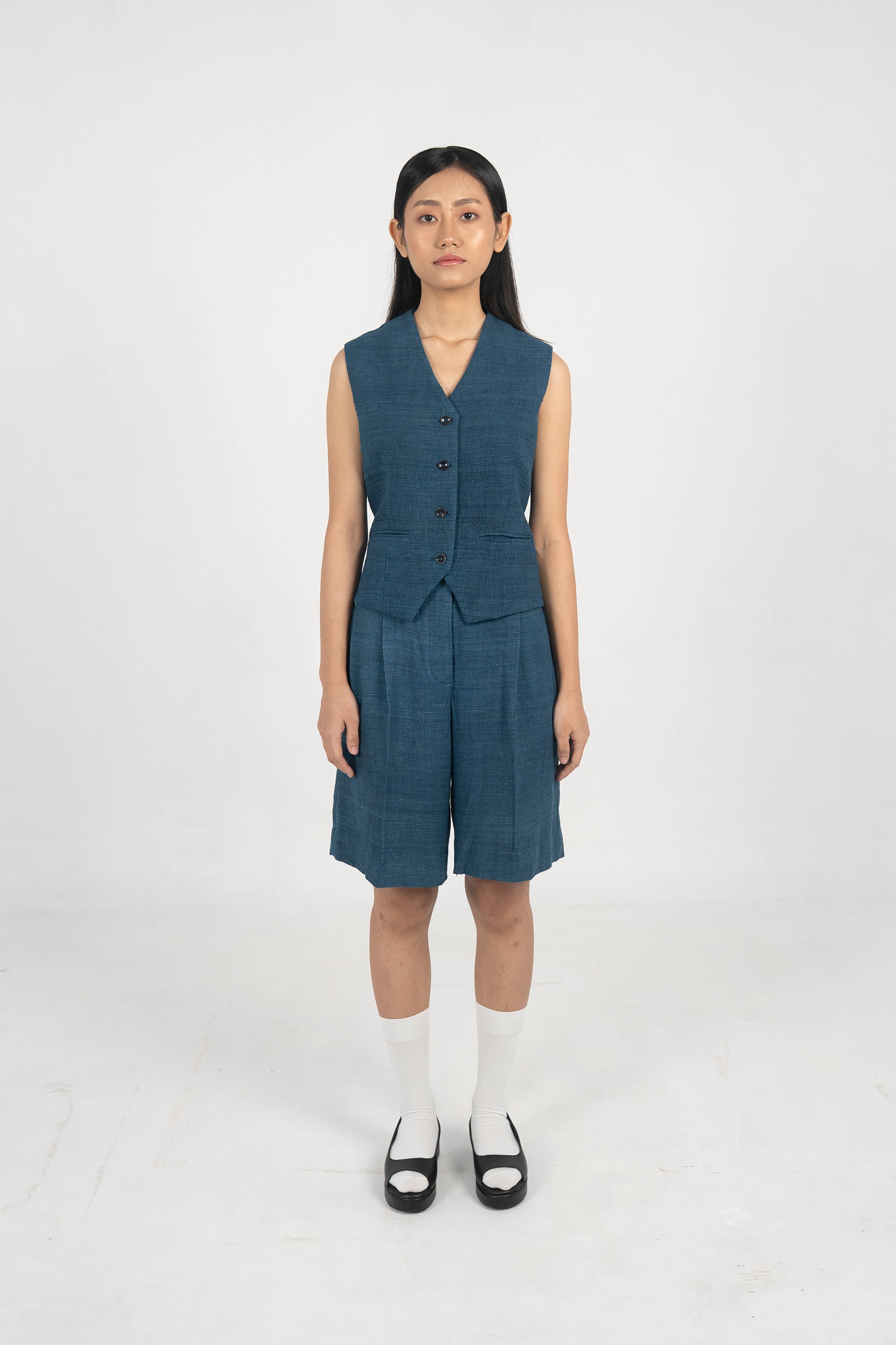 EXPLORER INDIGO ERI SILK SHORTS