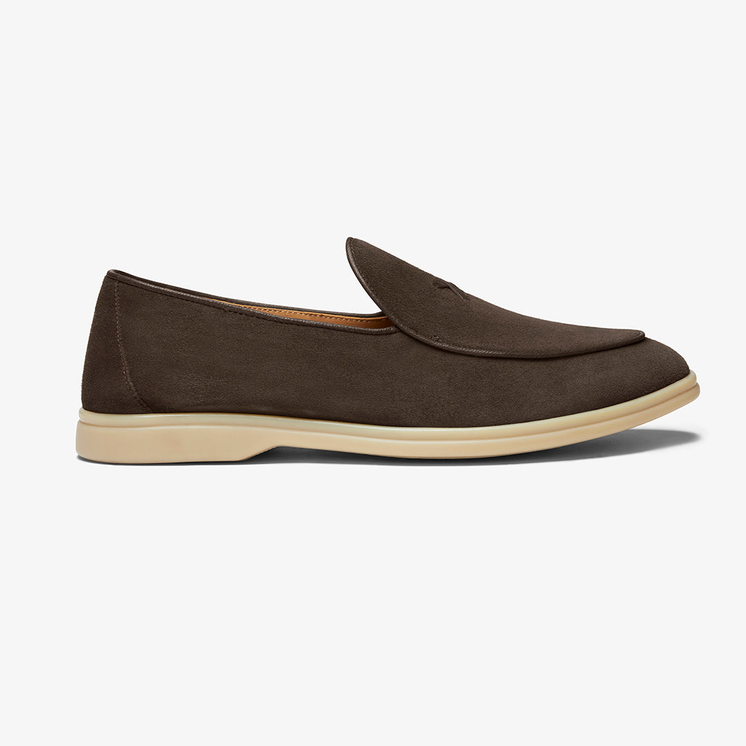 Men's Chocolate Suede Viaggio Loafer