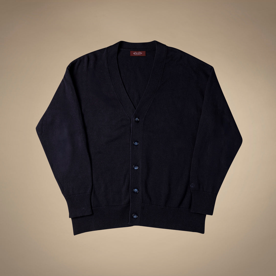 Men's Vintage Fit Cardigan - Solid Navy