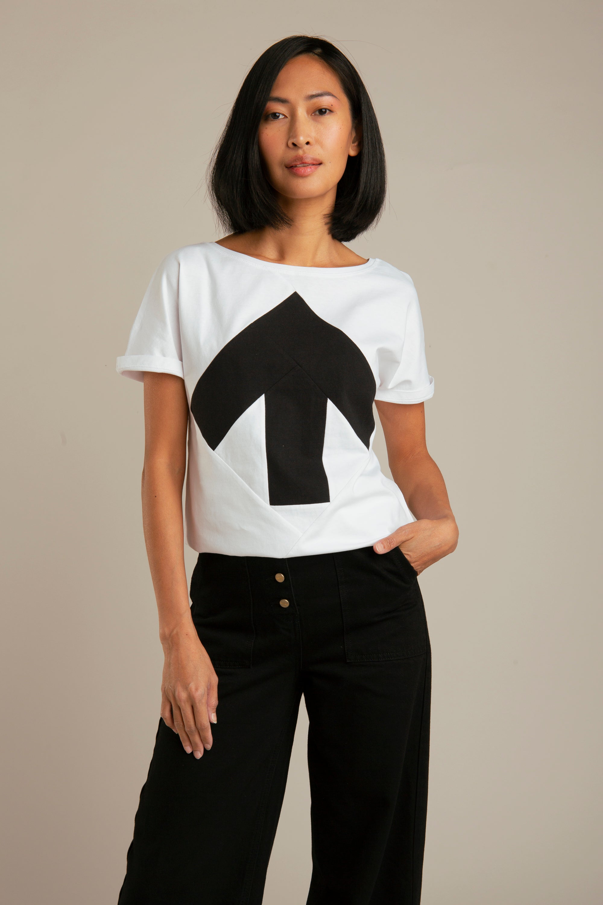 (Center Arrow) Up-Shirt for Women