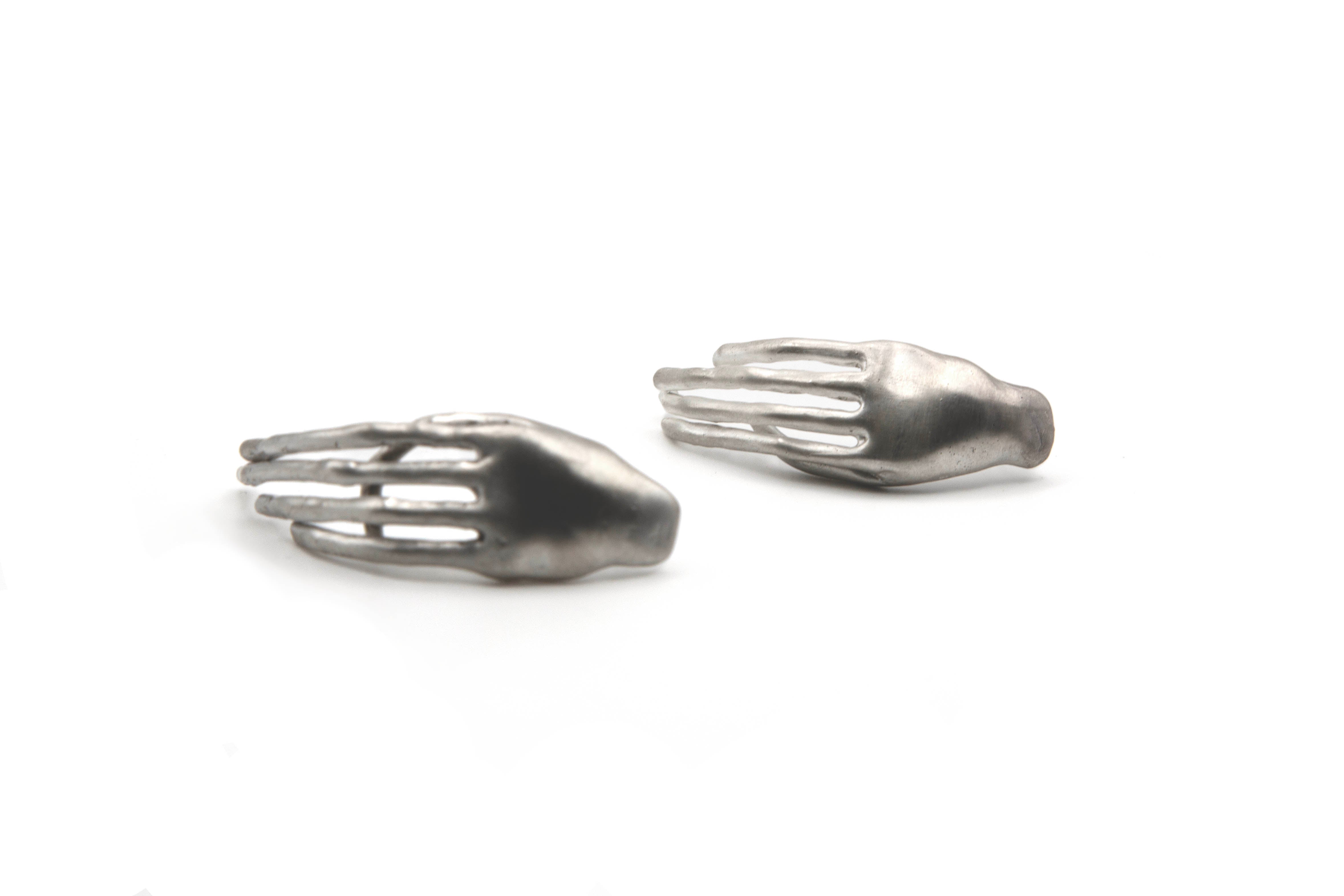 WHISPERING HANDS 925 Sterling Silver Earrings