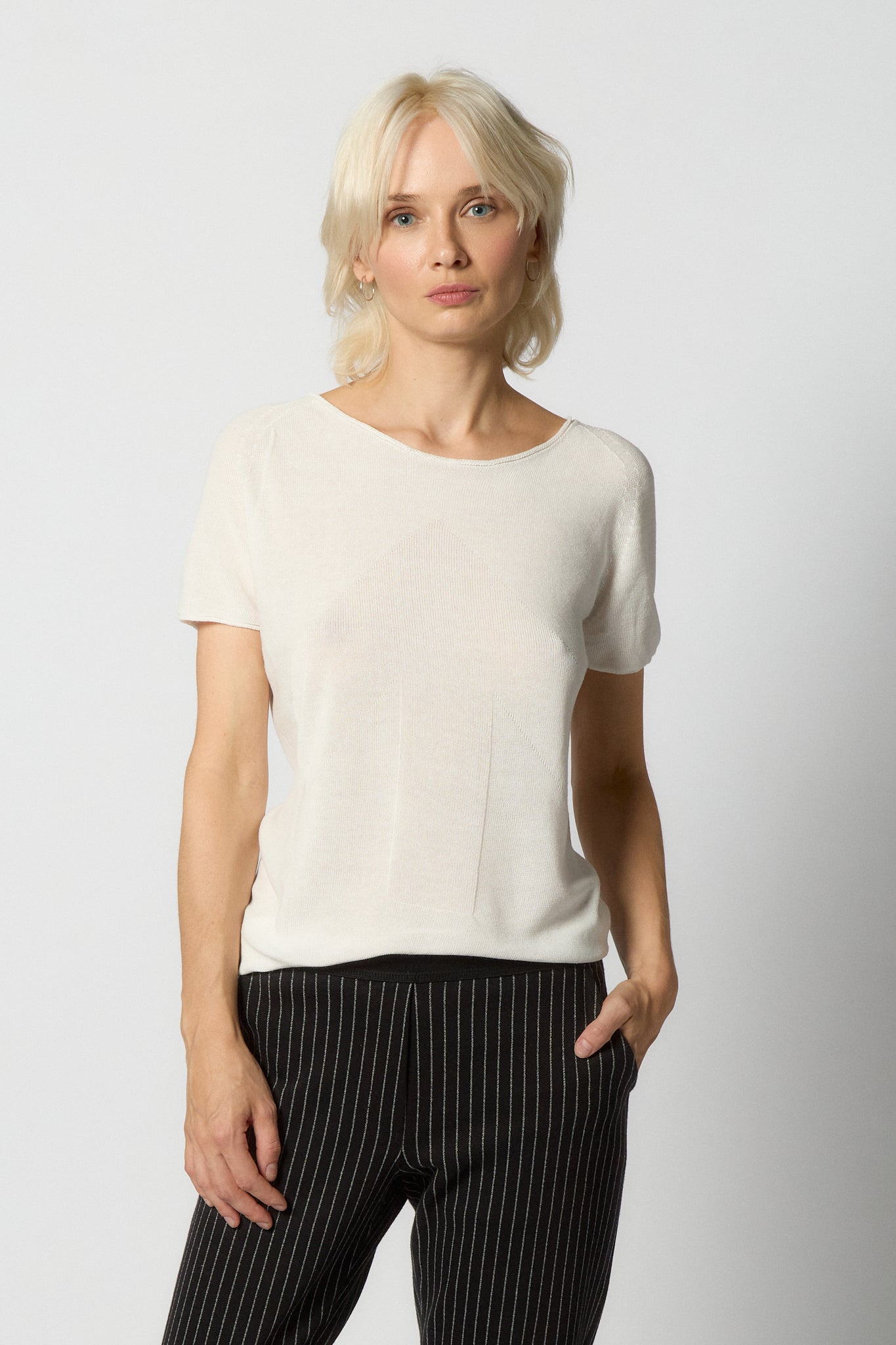 Seamless Knitted T-shirt for Women