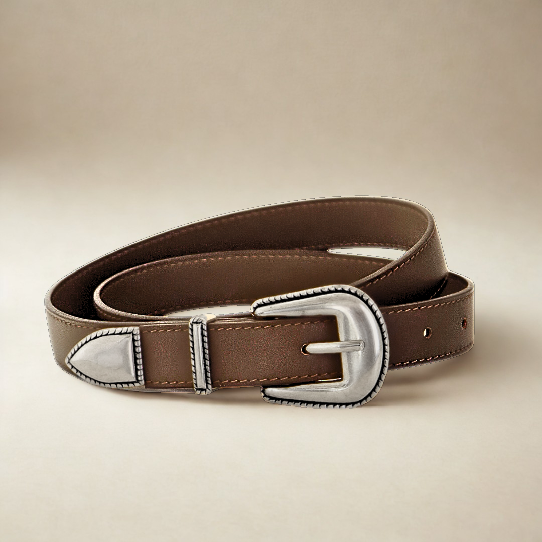 Western Belt - Brown Leather