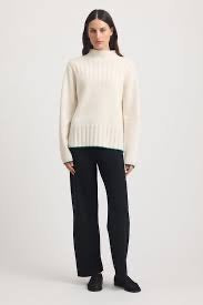 TRLE- Wide rib mock neck