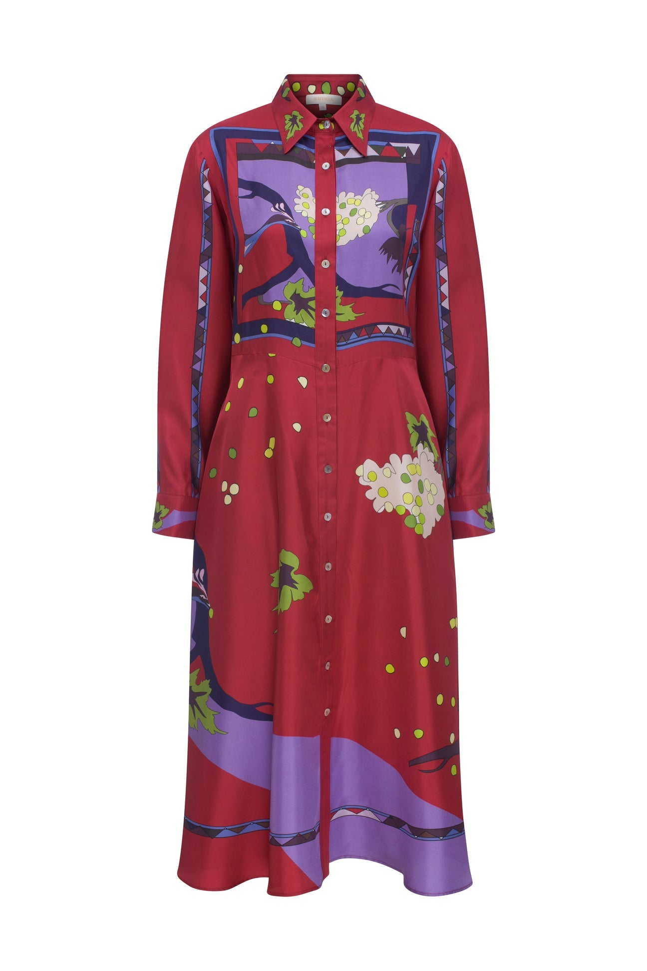 Zeugma Silk Long Dress Kutnia