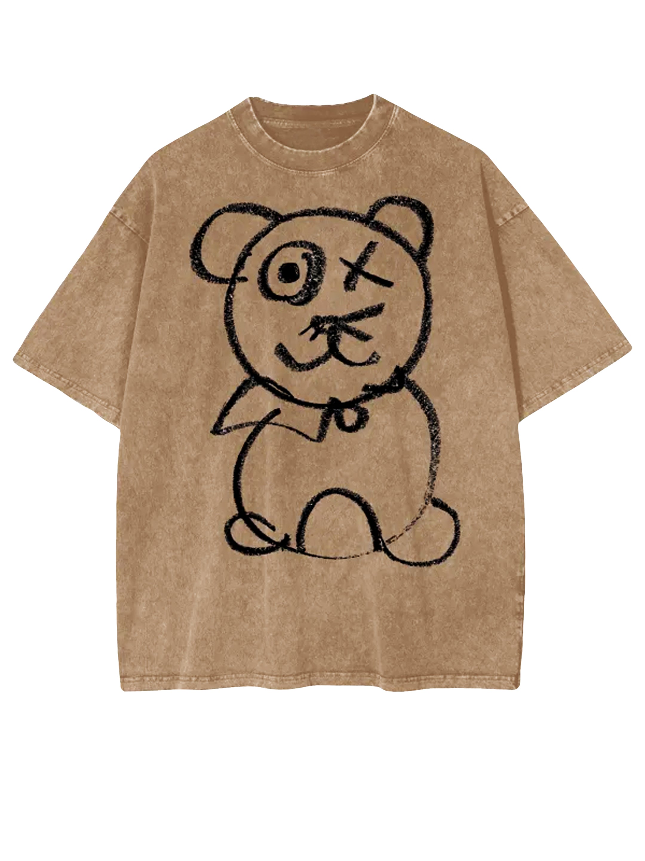 Graffitti Bear Cotton Mocha Tee