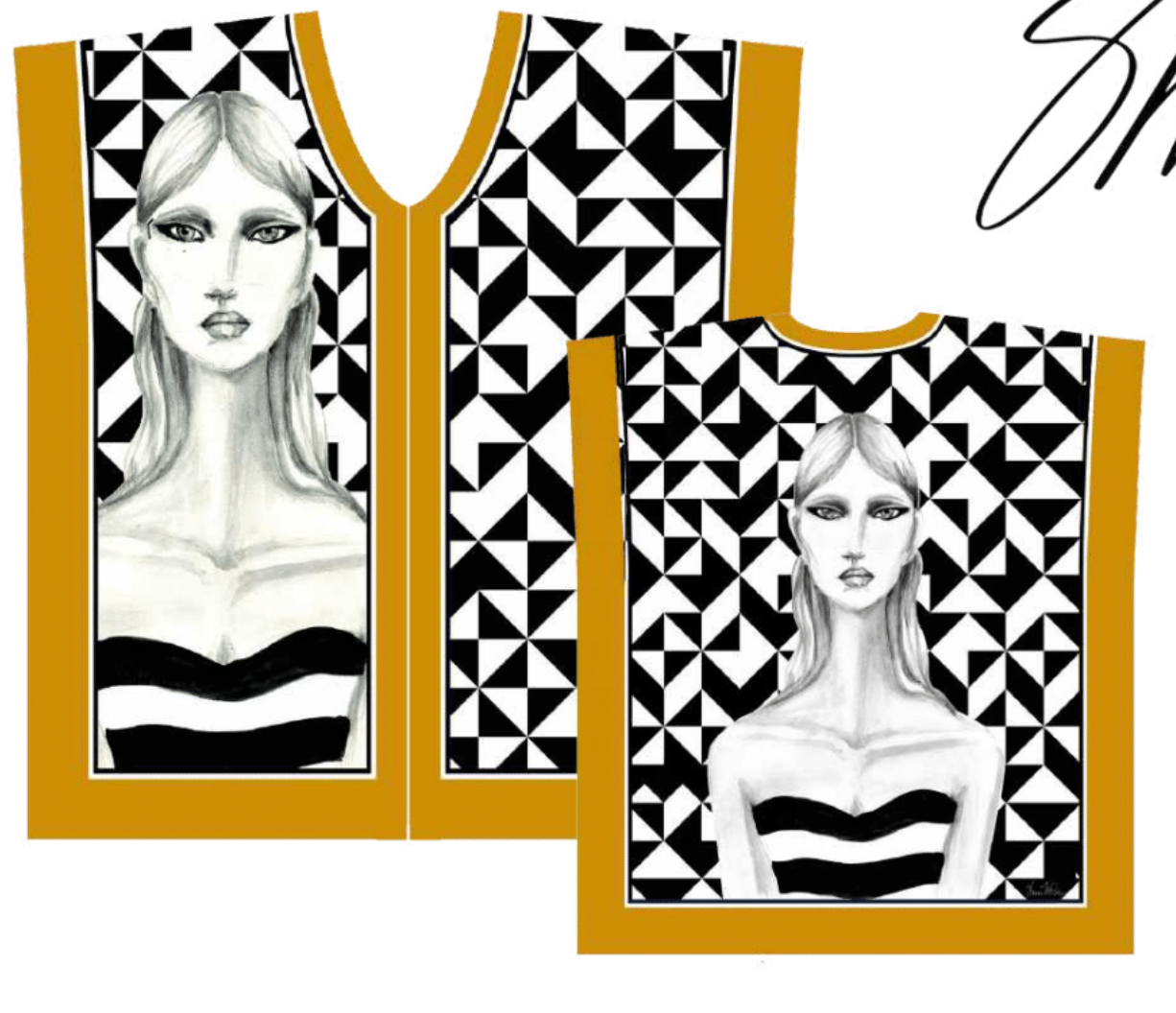 SMC- Check Caftan