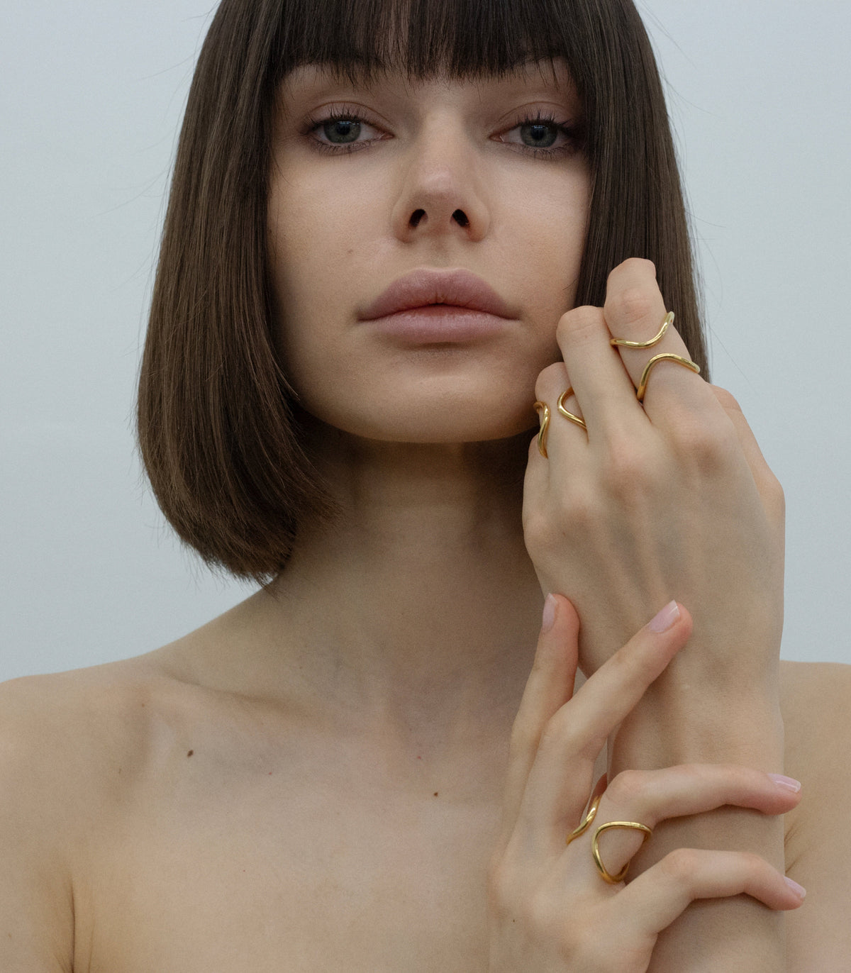 Cross Brace Ring – 18K Gold Vermeil