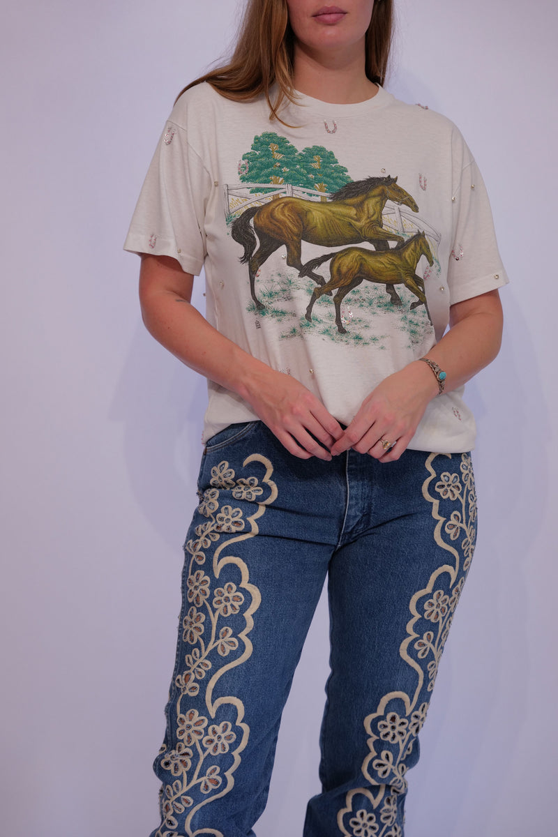Good Luck Babe Horse Tee