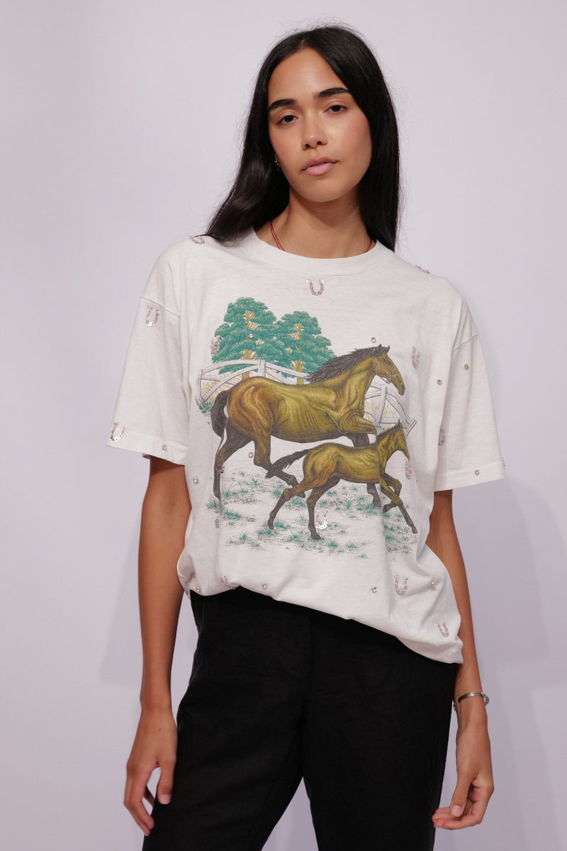 Good Luck Babe Horse Tee